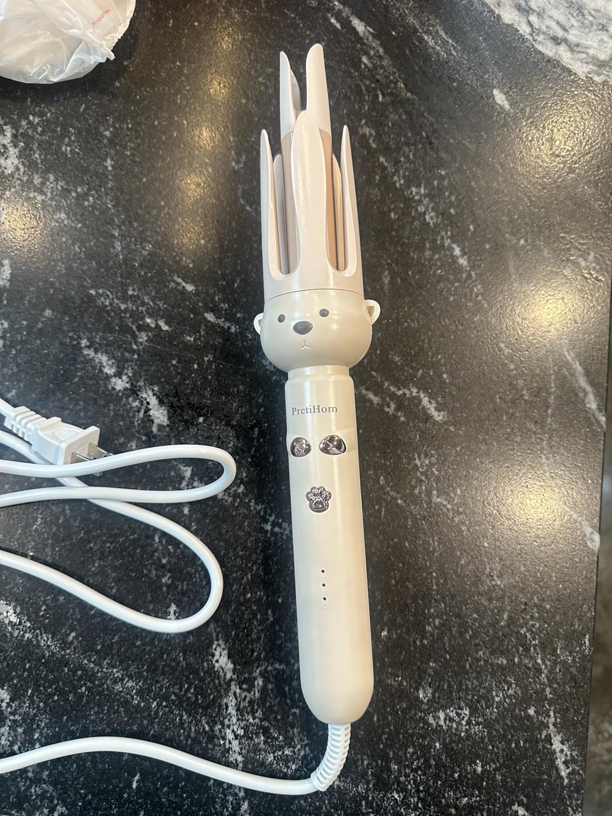 PretiHom Automatic Rotating Curling Iron - 1.1 Inch (28mm) Curling Wand for Beach Waves, Anti-Scald, Anti-Tangle, Ceramic Coating, Dual Voltage, Hair Curler for Women, All Hair Types customer photo 1
