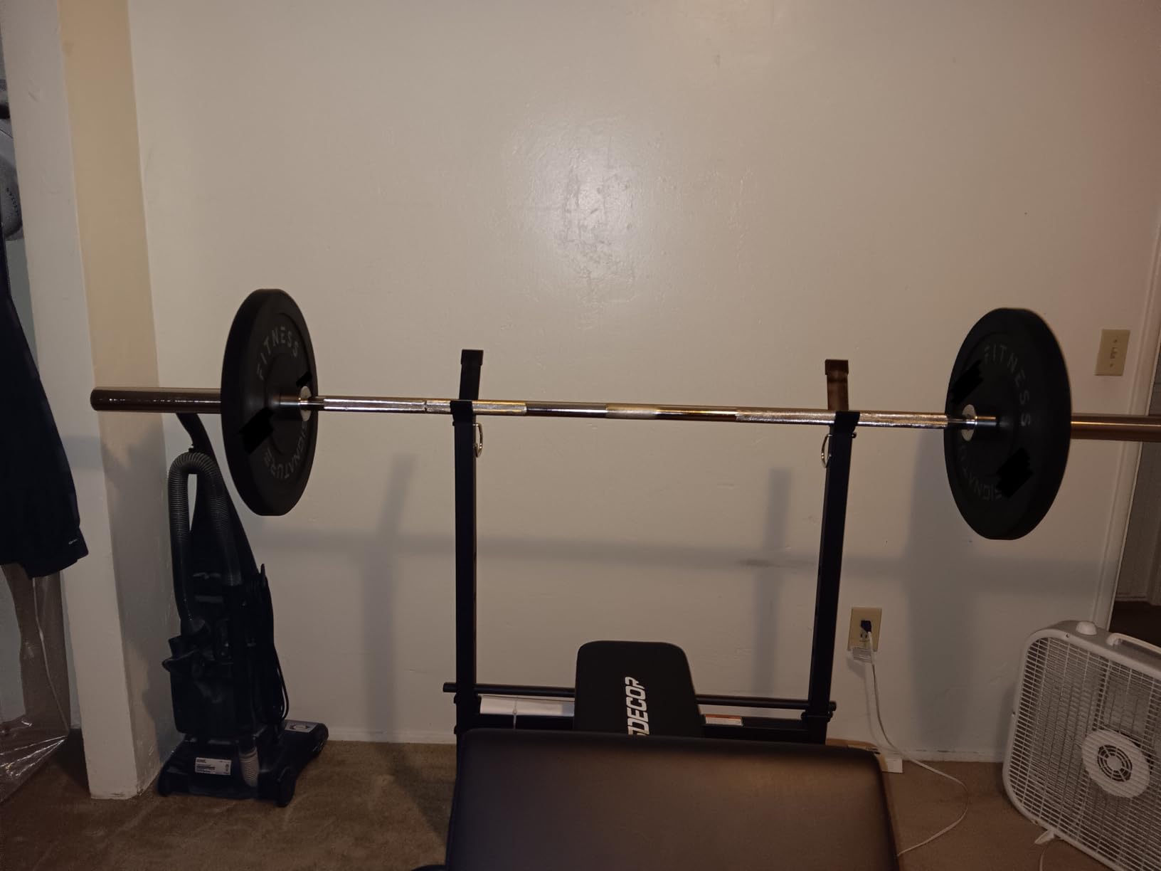 Fitvids Olympic Bumper Plates Set with Barbell Options - 2