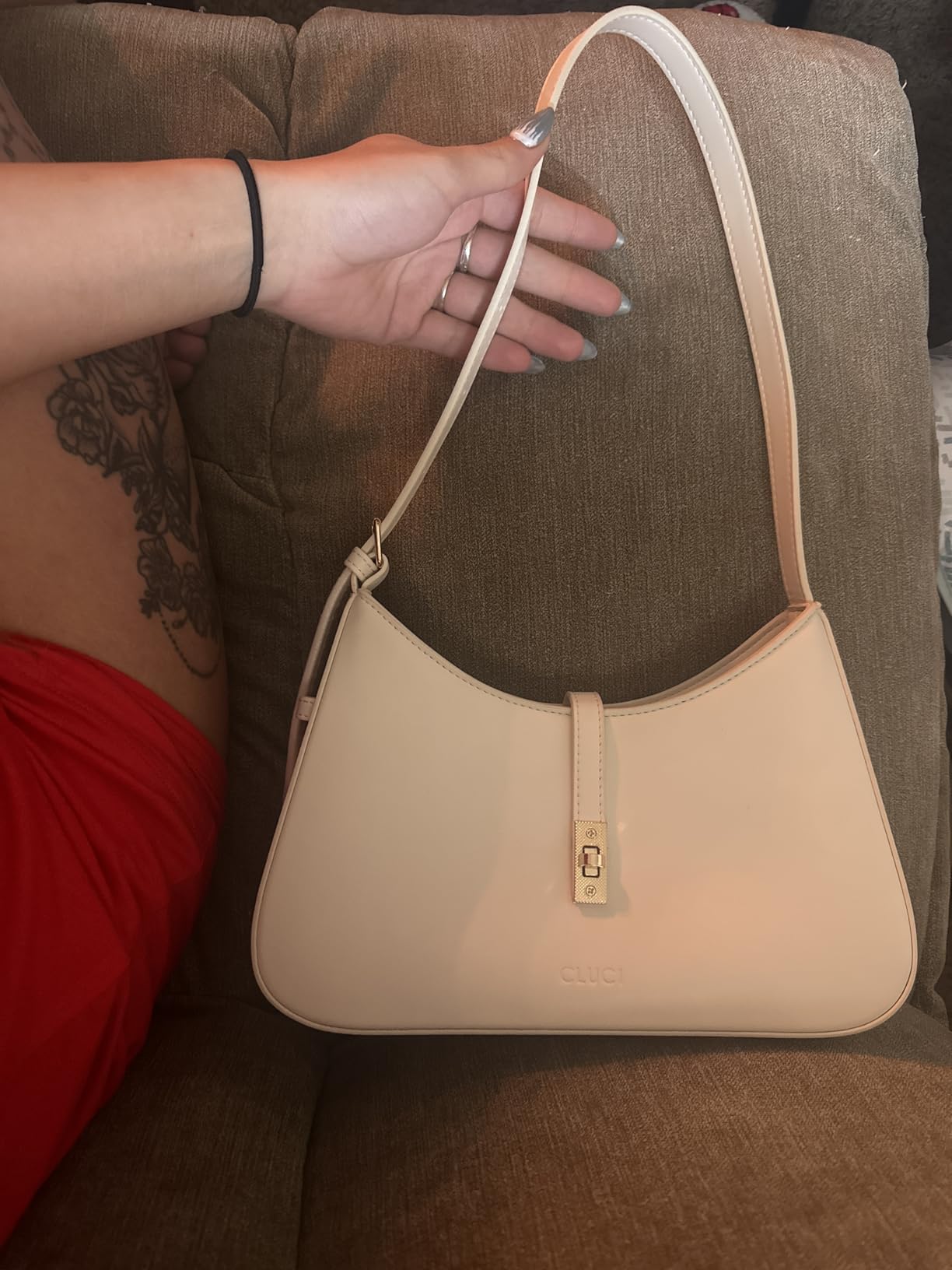 Shoulder Bag for Women, Purses for Women, Handbag Hobo Bags Vegan Leather Crossbody Purse with Adjustable Strap customer photo 2