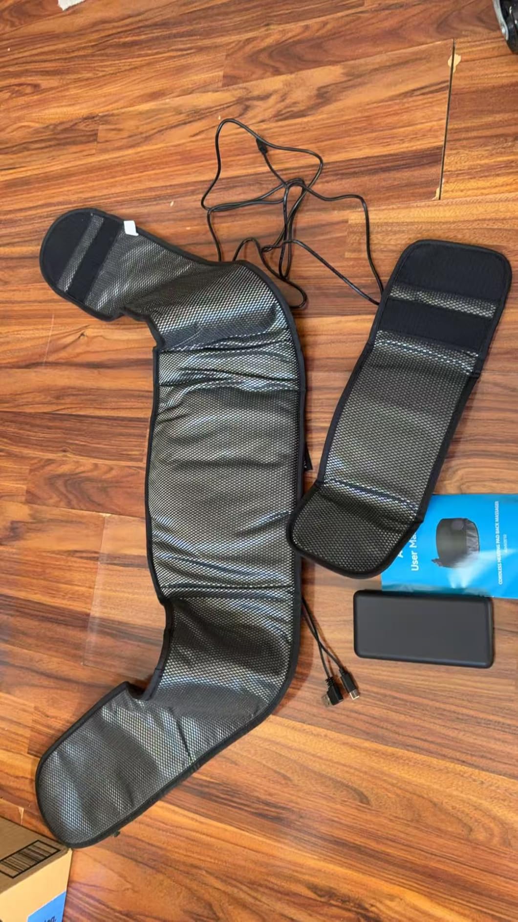 10000mAh Cordless Heating Pad with Massager for Back Pain Relief, 50-67