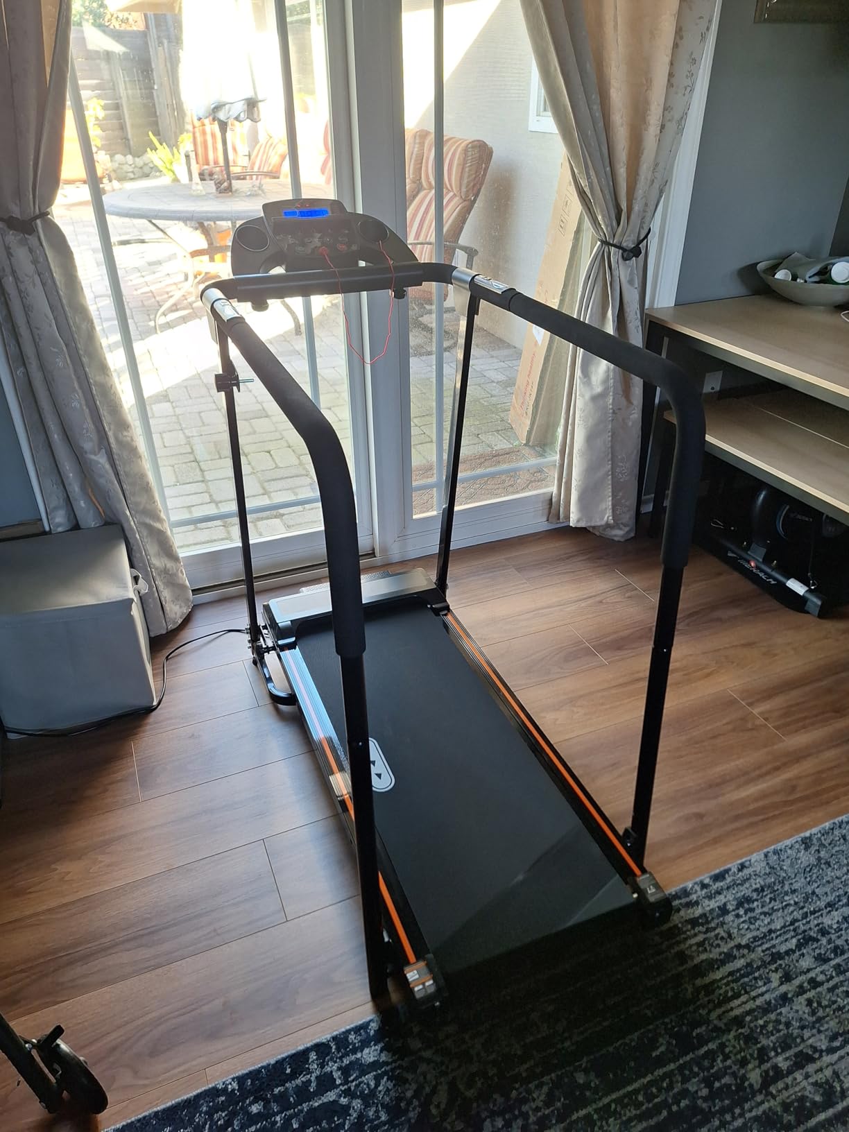 Redliro Walking Treadmill for Seniors - Foldable Senior Treadmill with 0%-2% Incline, Long Handrails - 300 lbs Capacity Home Recovery Fitness Exercise Machine for Elder, Mute & Quick Speed Button customer photo 1
