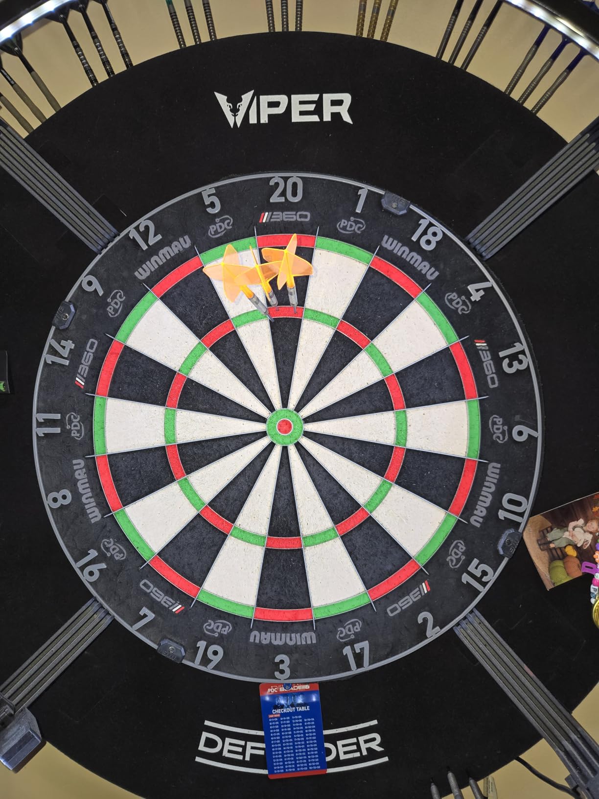 Winmau Blade 6 Triple Core & Blade 360 Series Dartboards - Professional PDC Tournament Dart Board, Ultra-Thin Wire System, High-Density Sisal Construction customer photo 1
