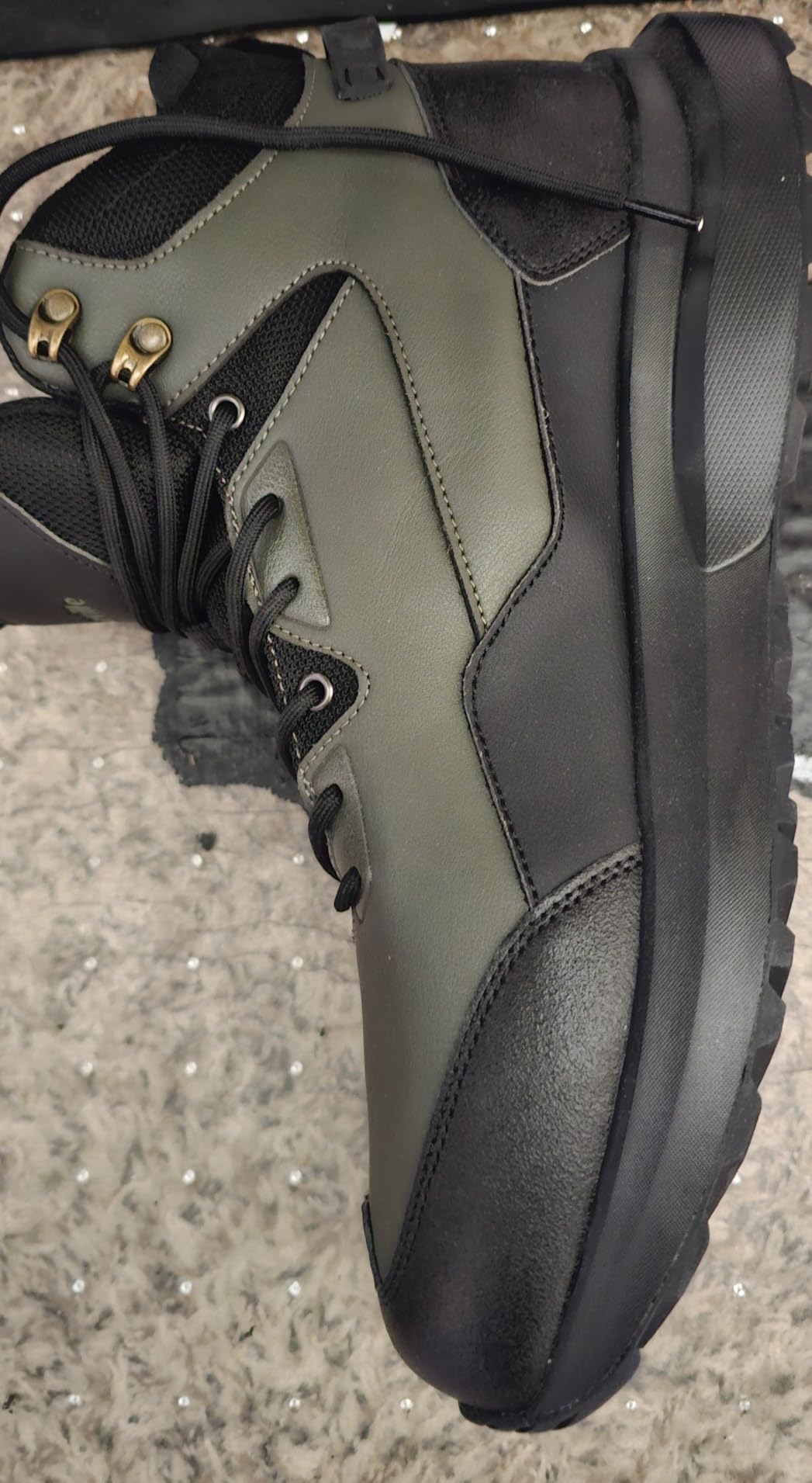 FitVille Wide Mens Boots, Orthopedic Men's Hiking Boots Extra Wide customer photo 1