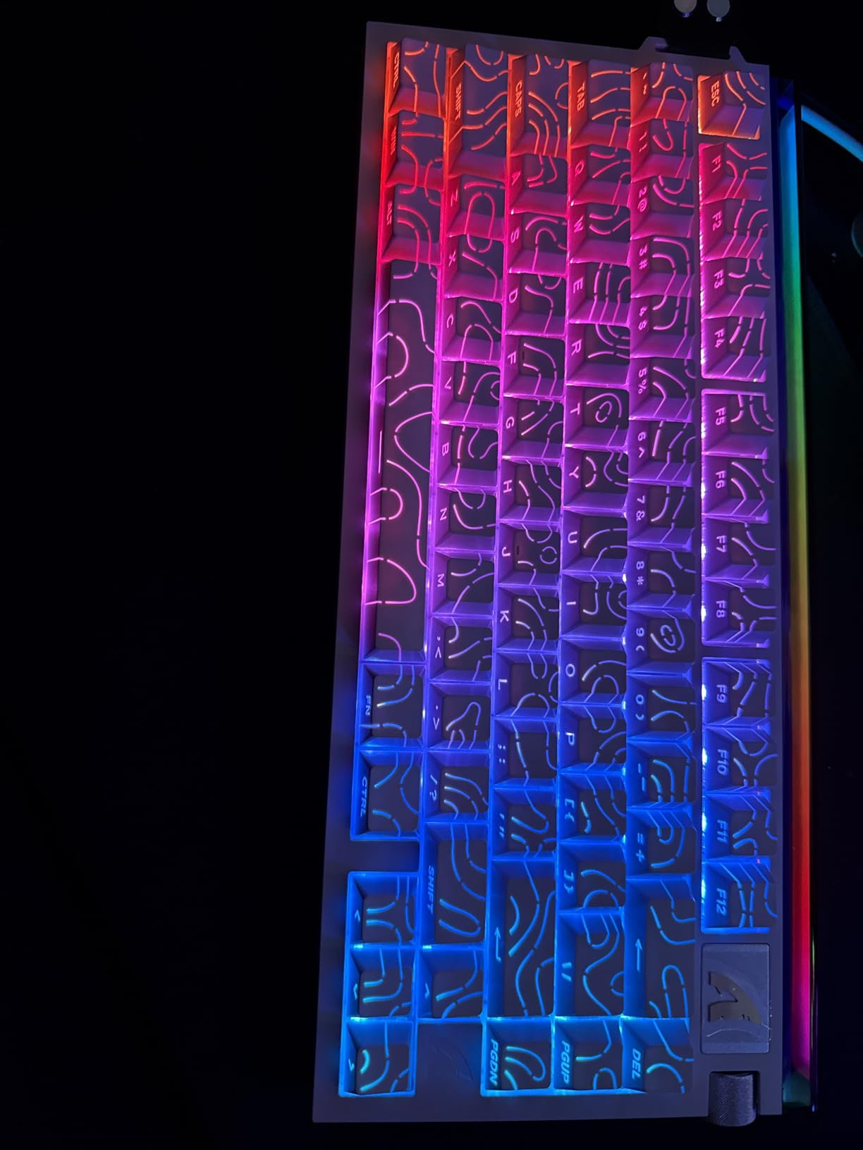 ATTACK SHARK R85HE Wired 75% Hall Effect Rapid Trigger Mechanical RGB Gaming Keyboard with 8K Polling, 0.05mm RT Accuracy, 0.08MS Latency, Magnetic Switch, 5 Layer Sound Damped, Driver for PC(Moonlight) customer photo 2