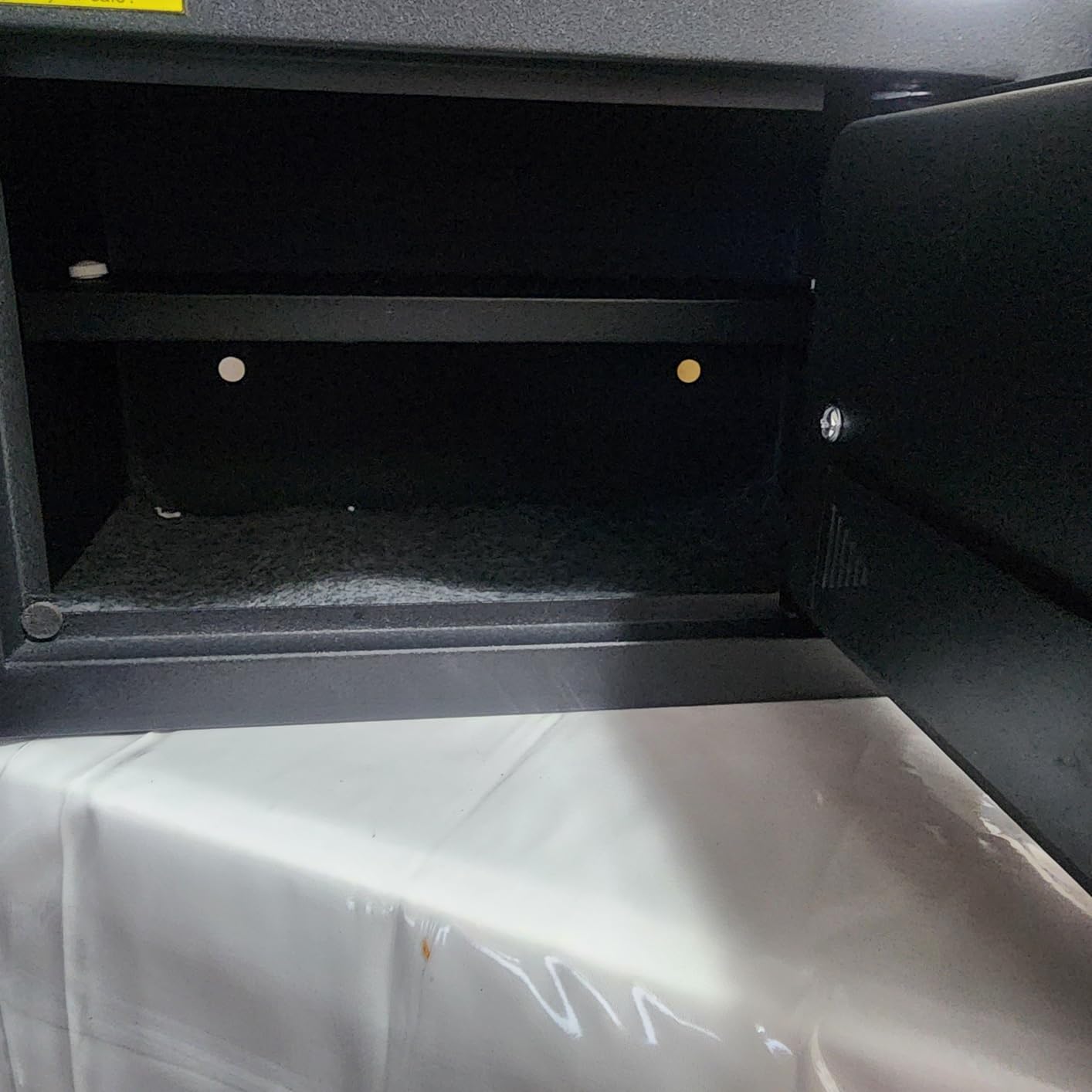 1.3 Cuft Small Safes for Home Use Fire and Water Proof, Anti-theft Fireproof Lock Box with Electronic Keypad, Alarm System and Removable Shelf, Fire Proof Safe for Home Documents, Valuables customer photo 2