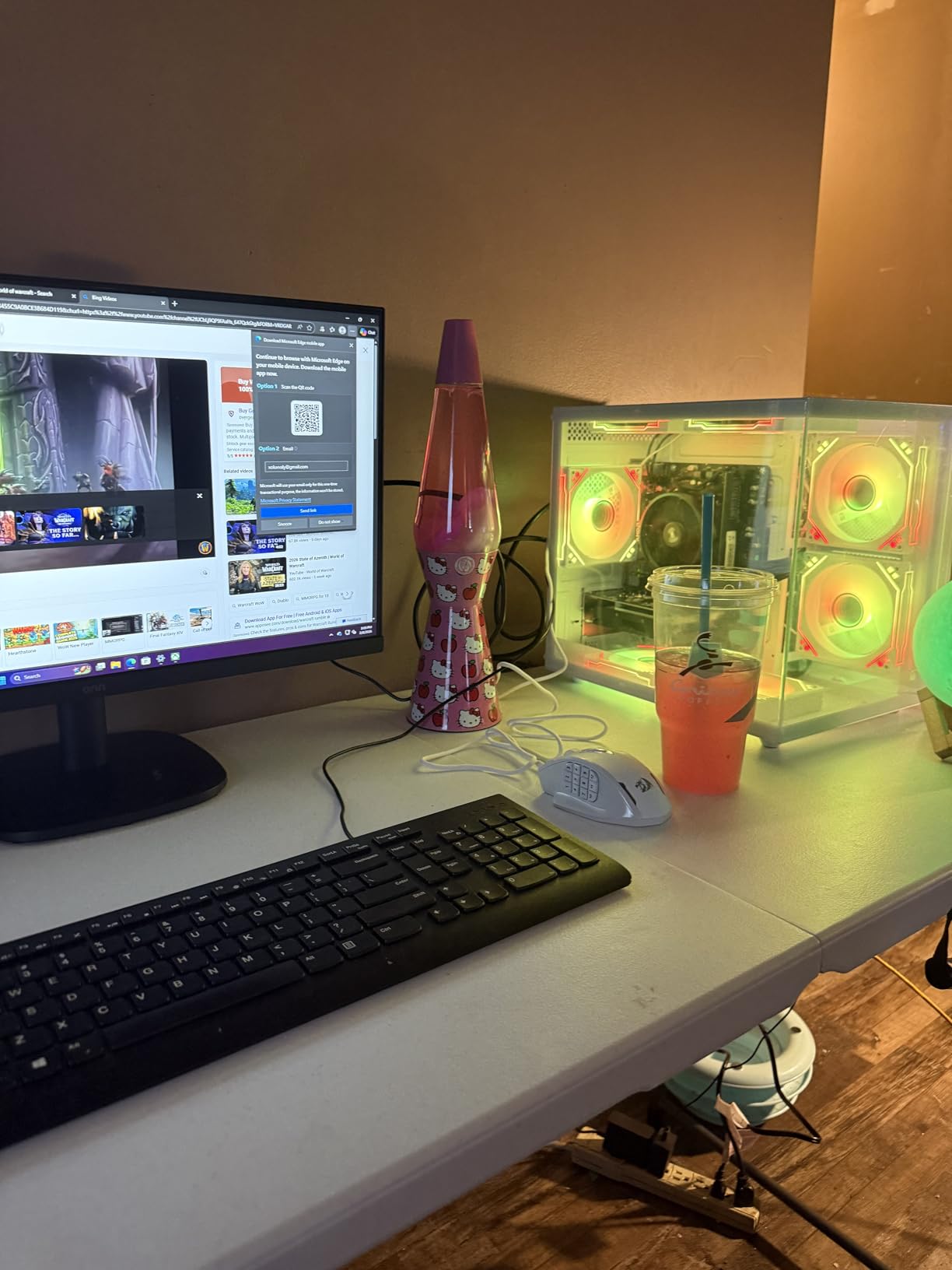 suevery Prebuilt Gaming PC, 16G RAM, AMD Ryzen5 6Cores 3.6G Up to 4.1G, 512G SSD Wi-Fi 6 White Desktop Computer customer photo 2