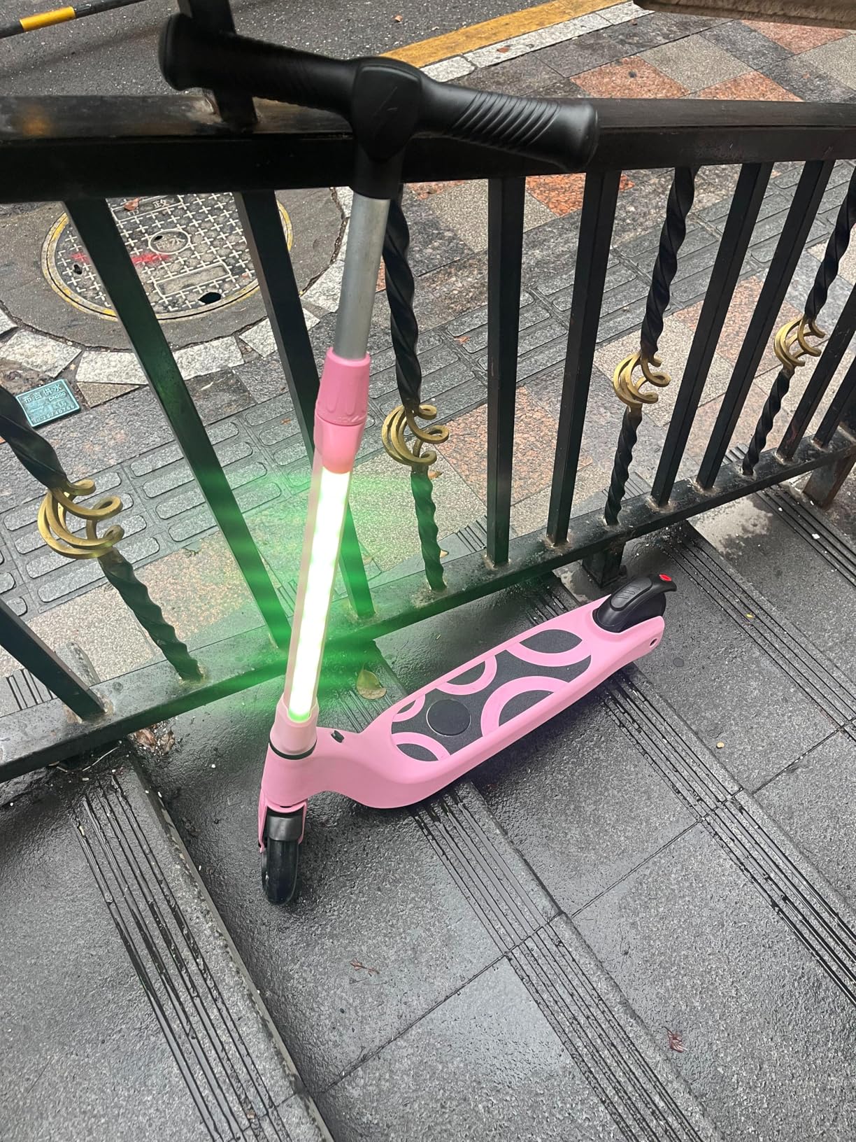 LIEAGLE Electric Scooter for Kids Ages 6-12, LED Light-Up Deck, Kids Scooters with 3 Adjustment Levels Handlebar to 36 Inches High,5.3