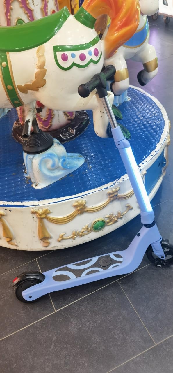 LIEAGLE Electric Scooter for Kids Ages 6-12, LED Light-Up Deck, Kids Scooters with 3 Adjustment Levels Handlebar to 36 Inches High,5.3
