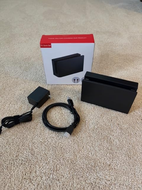 Dock Station for Nintendo Switch/Switch OLED, Replacement 3-in-1 TV Dock Set with Original IC Module, AC Charger & High-Speed HDMI Cable for 1080P HD Output（Not Compatible with Sw 2） customer photo 2