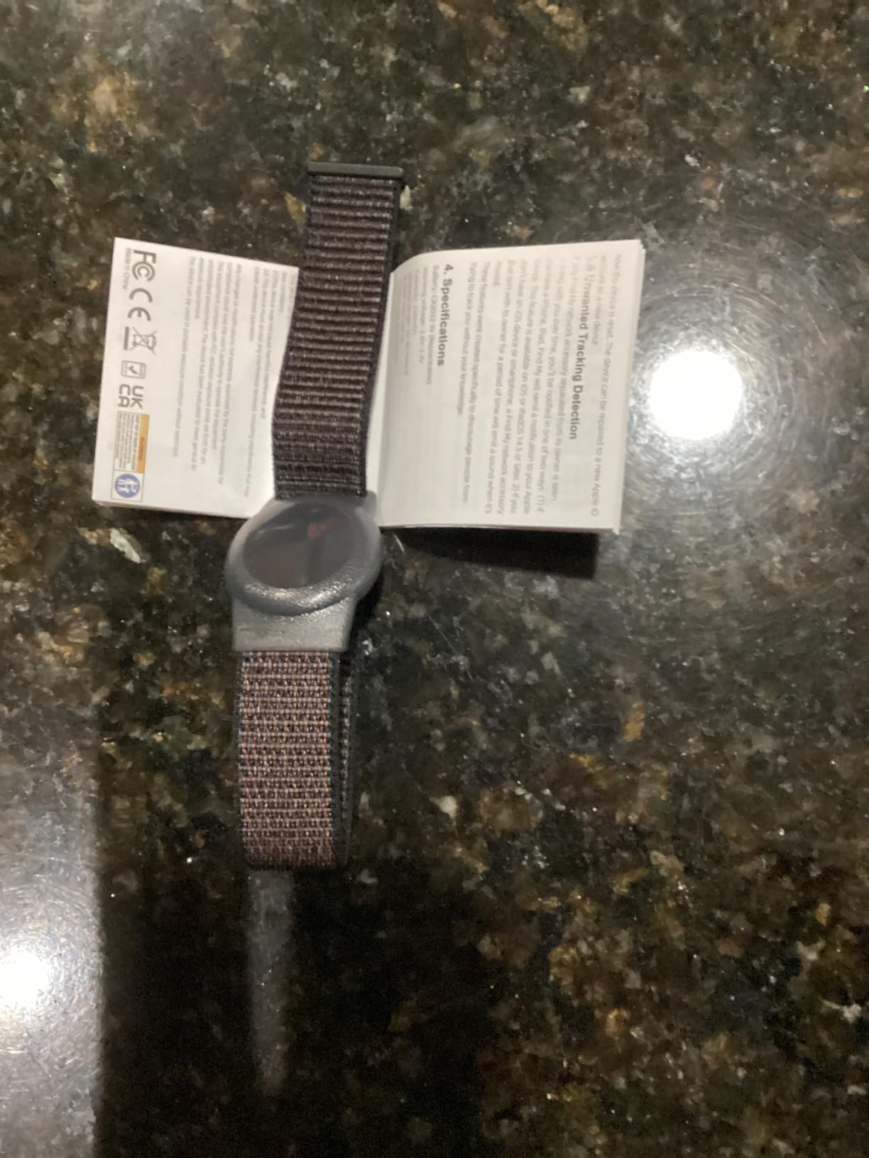 GPS Tracker for Kids (iOS Only) Real Time Mini Locator Watch Band for Teens Special Needs and Elderly Hidden Tracking Device Works with Apple Find My No Monthly Fee customer photo 1