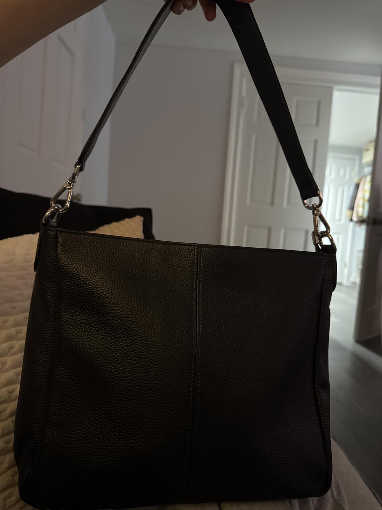 Genuine Leather Hobo Bags Purses for Women, Women's Shoulder bag Handbags Crossbody Bag with 2 Shoulder Straps customer photo 1