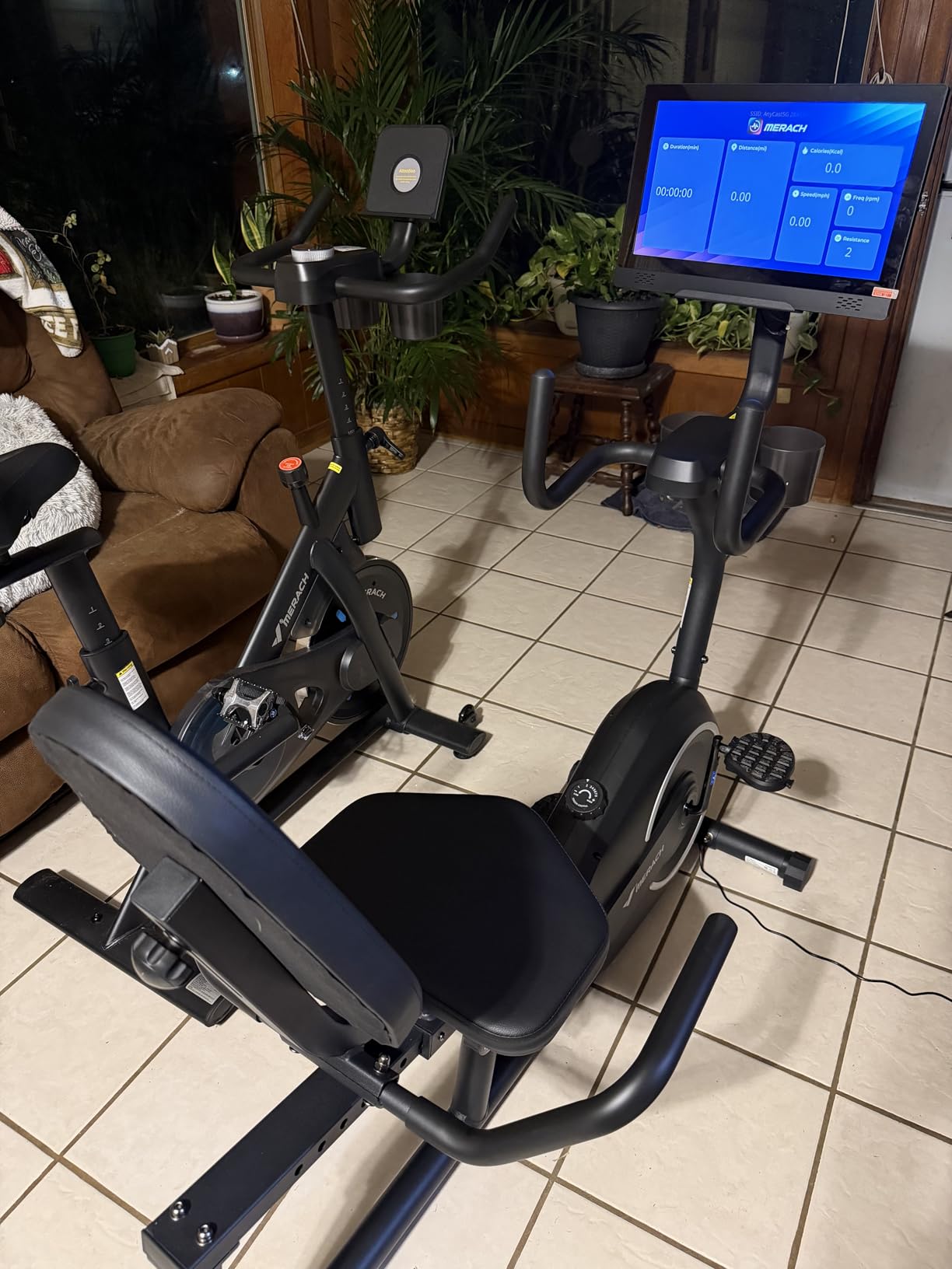 MERACH Recumbent Exercise Bikes for Home with Smart Bluetooth Equipment Exercise Bikes App, LCD, Heart Rate Handle Stationary Bikes for Home, Magnetic Recumbent Exercise Bike for Seniors Gym S08/S23 customer photo 1
