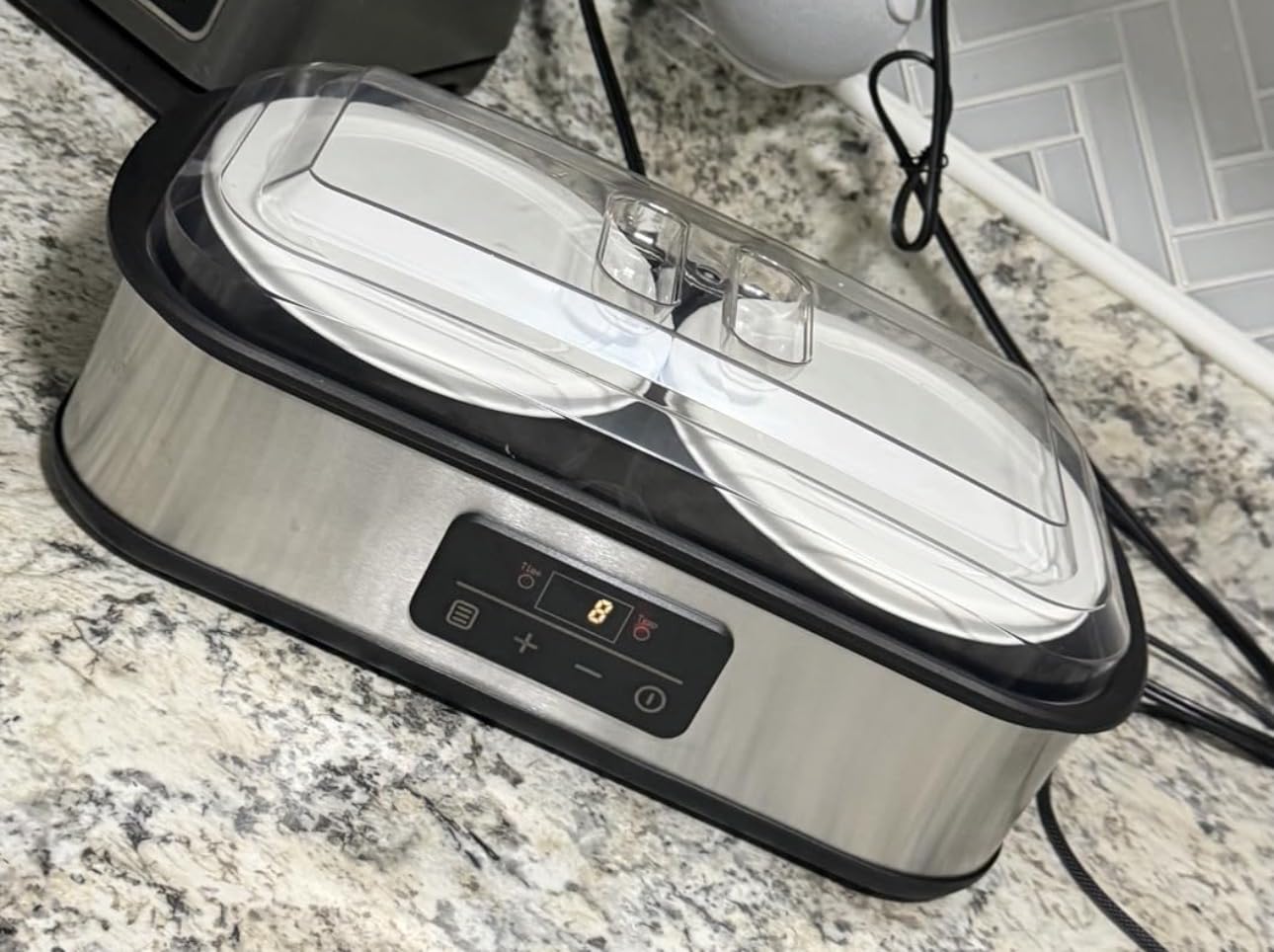 Yogurt Maker with Two Containers, Yogurt Maker Machine with Adjustable Temperature & Time Control, Automatic Shut-Off & Constant Temper for Homemade Probiotic Yogurt, Promoting Gut Health customer photo 2