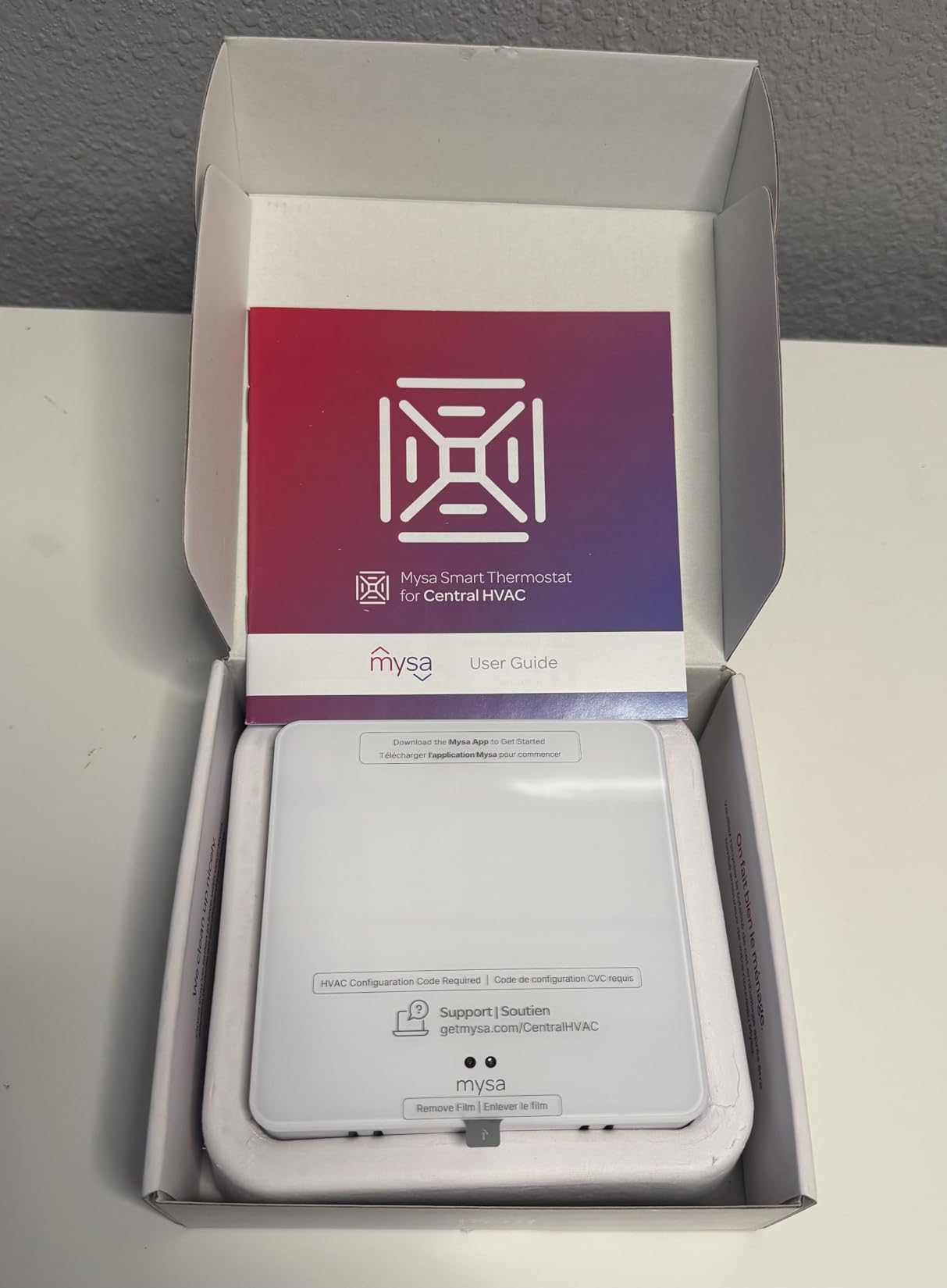 NEW Mysa Smart Thermostat for Heating & Cooling | Programmable WiFi Thermostat | Energy Star Certified customer photo 1
