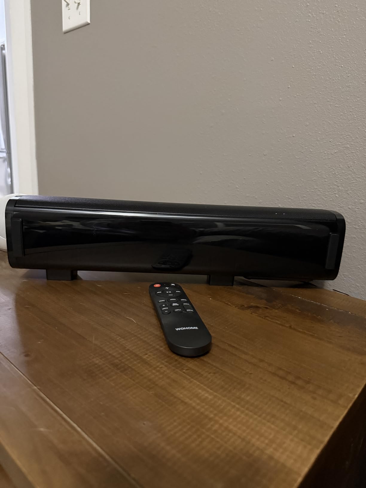 Wohome 2.1 Sound Bars for TV, Built-in Subwoofer, 6 Levels Voice Enhancement, 16 Inches TV Soundbar Speakers with Bluetooth 5.3/Optical/AUX/USB Connection, Wall Mount, 3 EQ Modes, S100 customer photo 1
