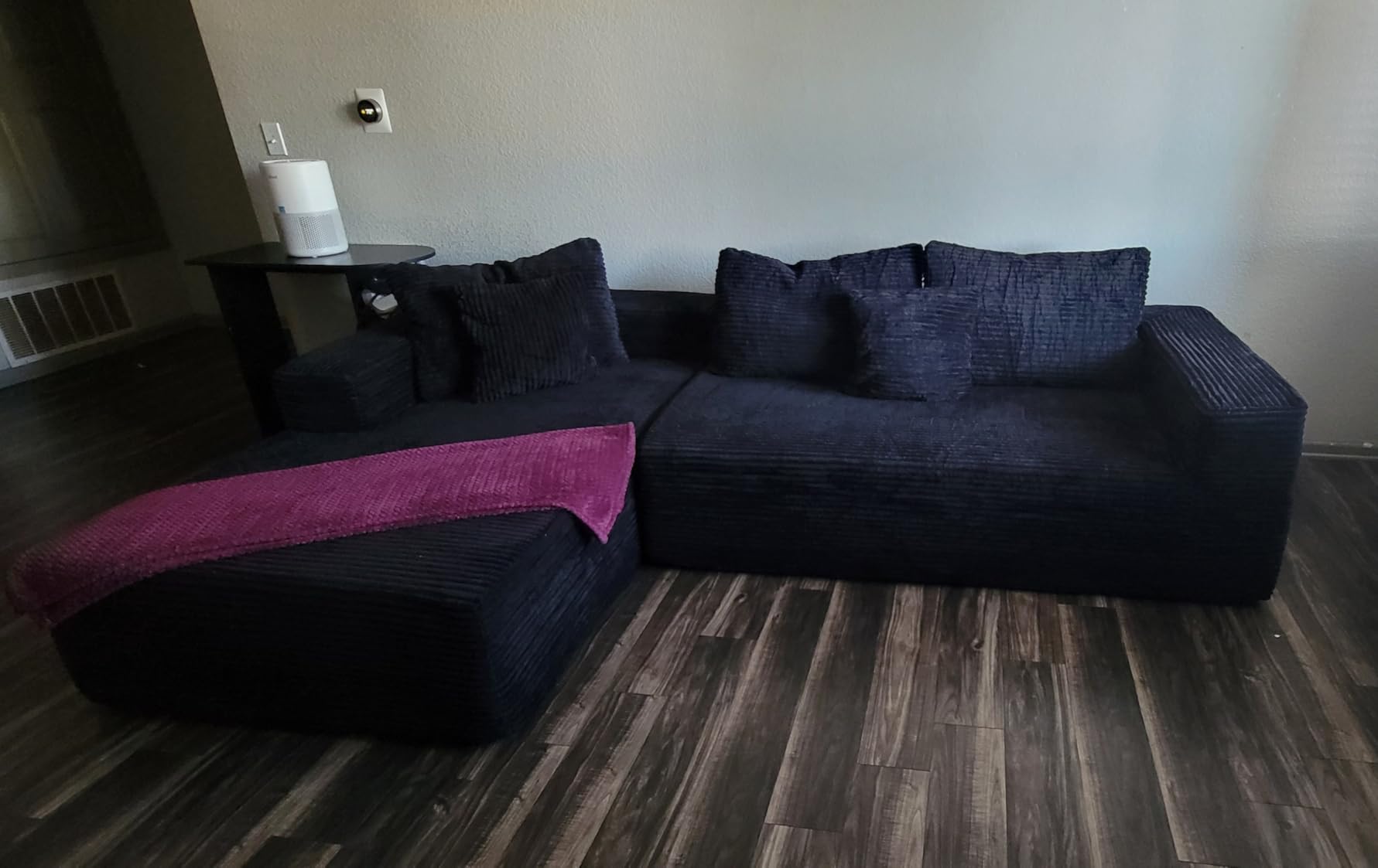 Mangodan Cloud Sectional Sofa, Boneless Couch for Living Room, Modular Sectional Sofa with Deep Seat, Fluffy Comfy Couch with L-Shaped Chaise, No Assembly Required customer photo 2