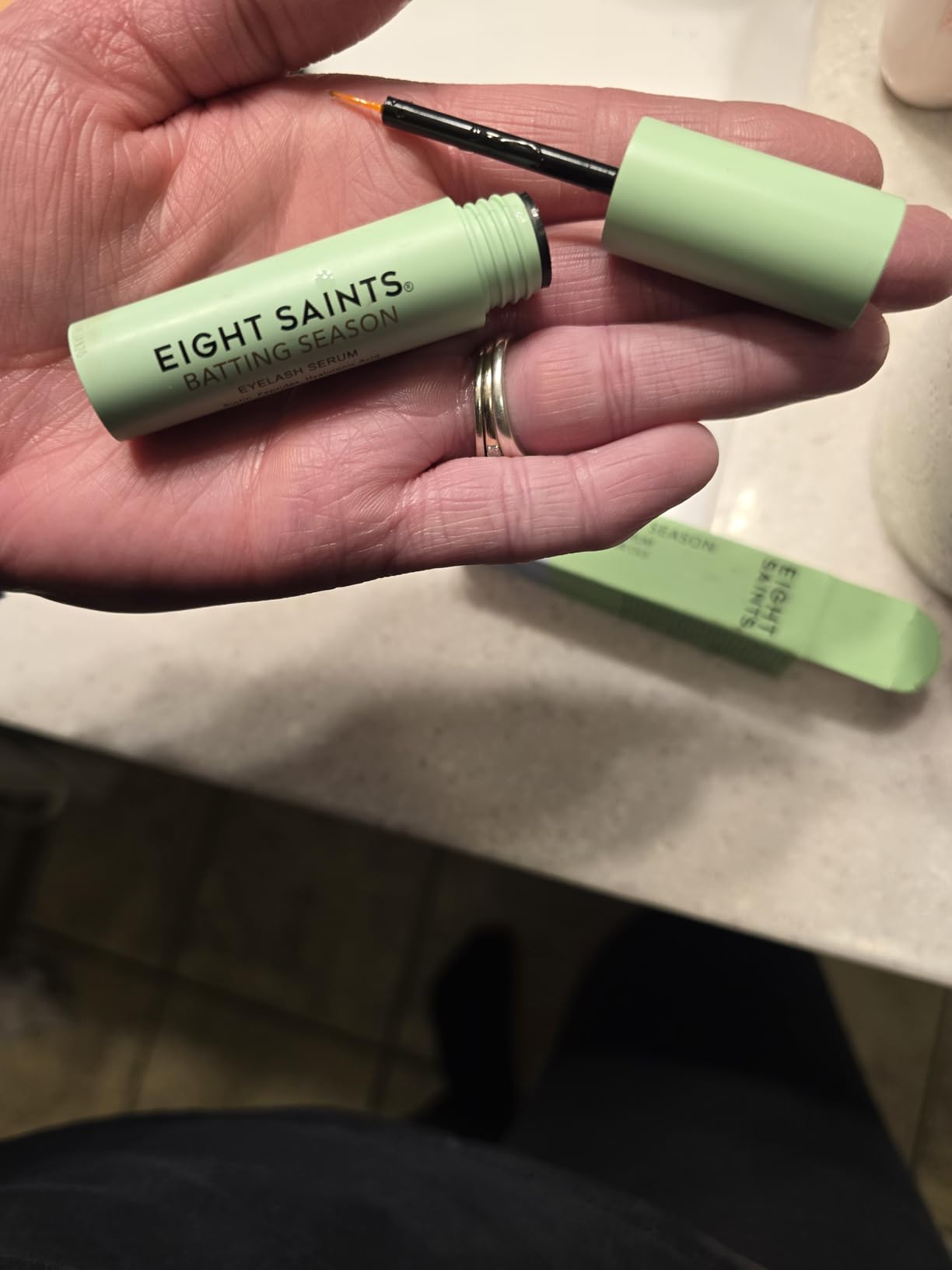 Eight Saints Batting Season Eyelash Growth Serum for Longer, Thicker Lashes, Natural & Organic Lash Treatment for Thin & Sparse Lashes, Nourishing Eyelash Serum, 0.1 fl oz customer photo 1