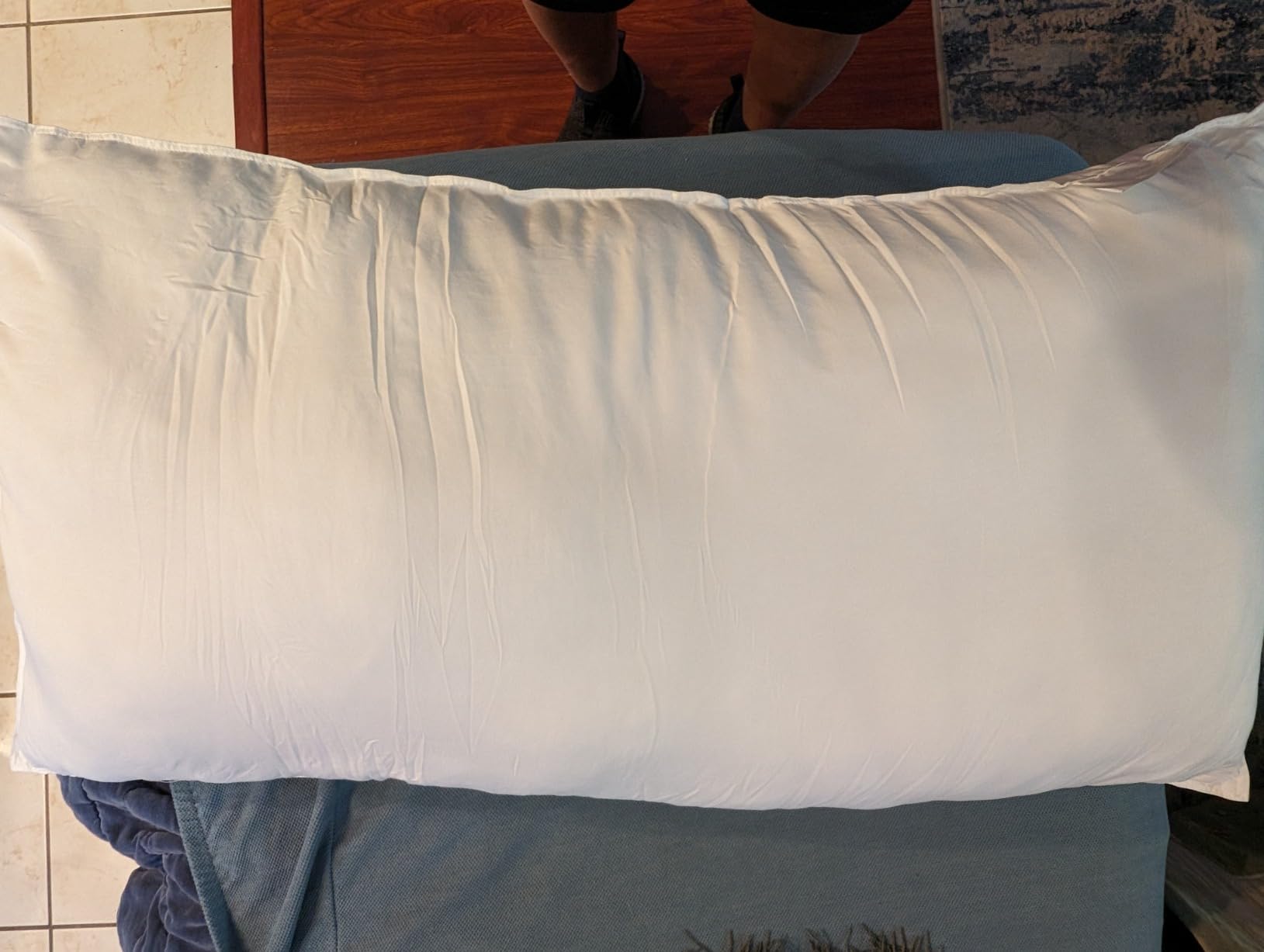 Luxury Canadian White Goose Down Pillow Queen Size - 900+ Fill Power, 800 Thread Count Cotton Shell, Soft Down Pillows for Sleeping, Hotel Collection Pillow for Neck Pain Relief (1 Pack, 20