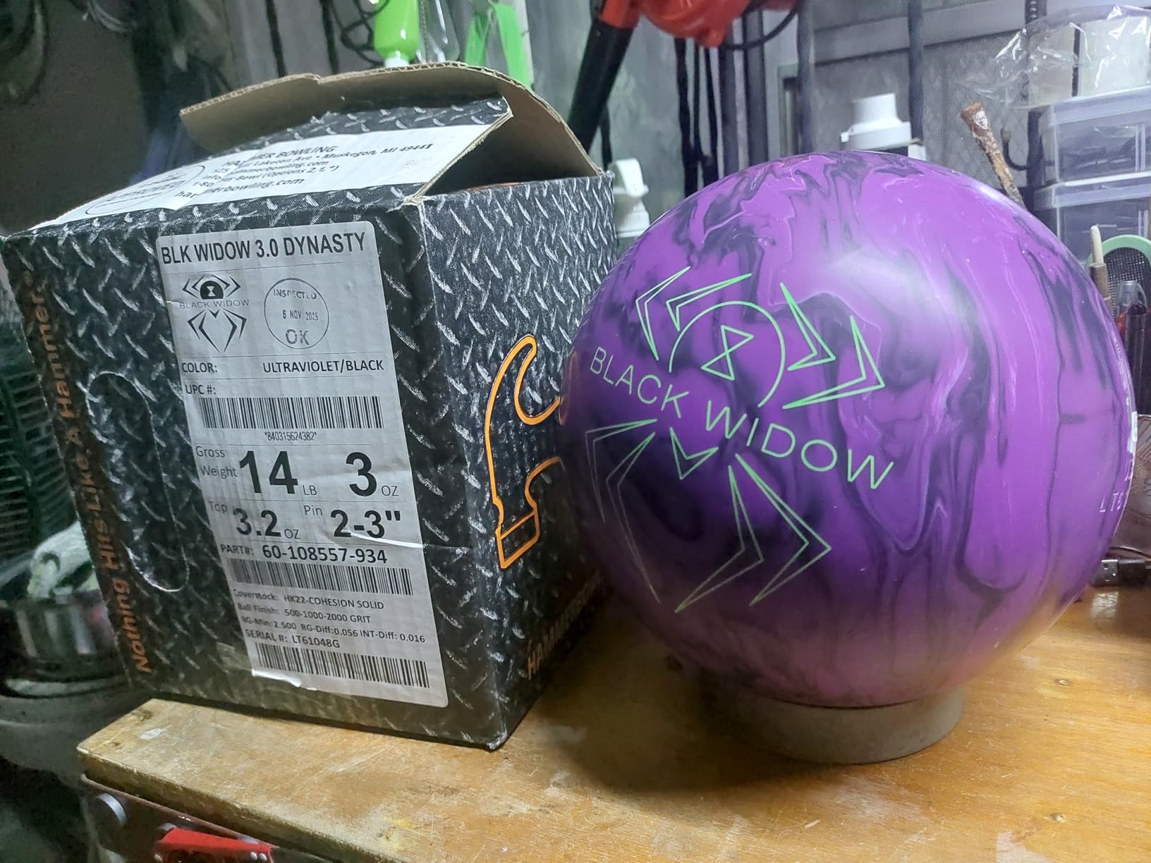 Hammer Black Widow 3.0 Dynasty Bowling Ball customer photo 1