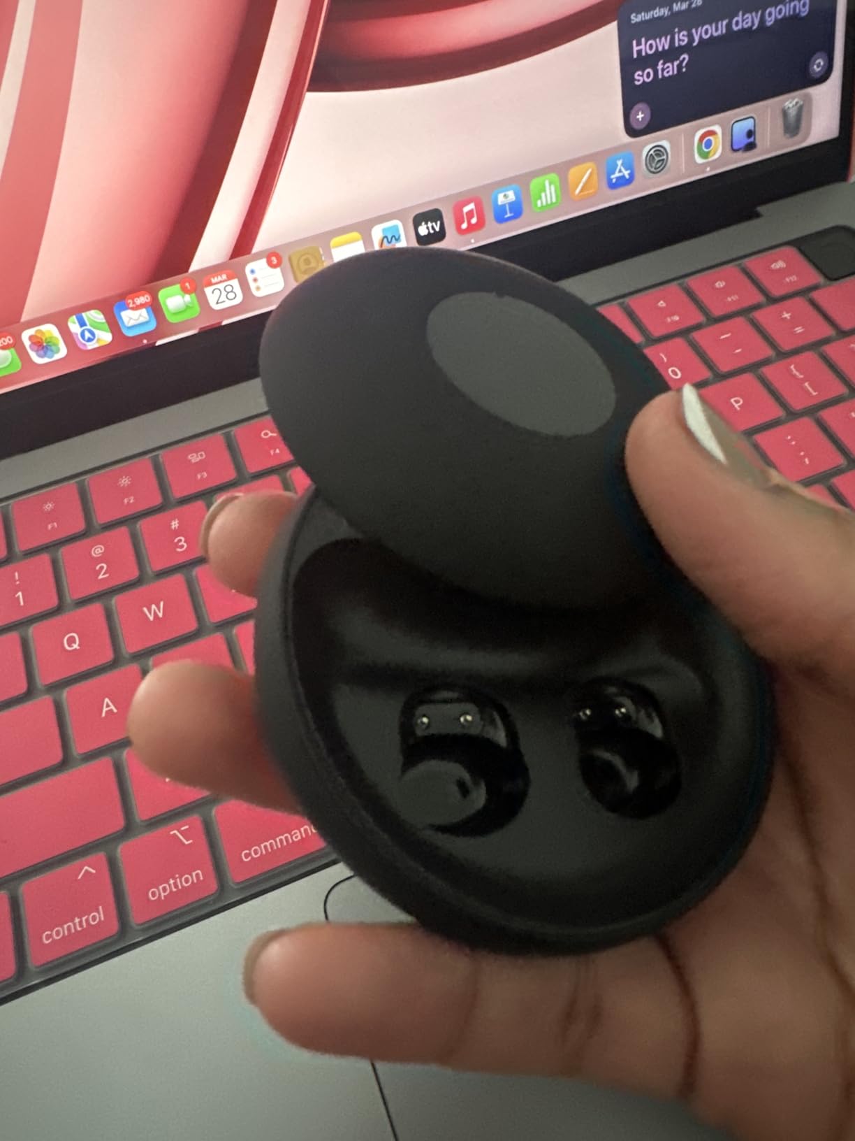 sunvito Sleep Earbuds Bluetooth 6.0, Mini Invisible Silicone Sleep Earbuds for Side Sleepers, Noise Blocking Sleeping Headphones, Hidden Earbuds with LED Display for Small Ears, Sleep & Relax (Beige) customer photo 1