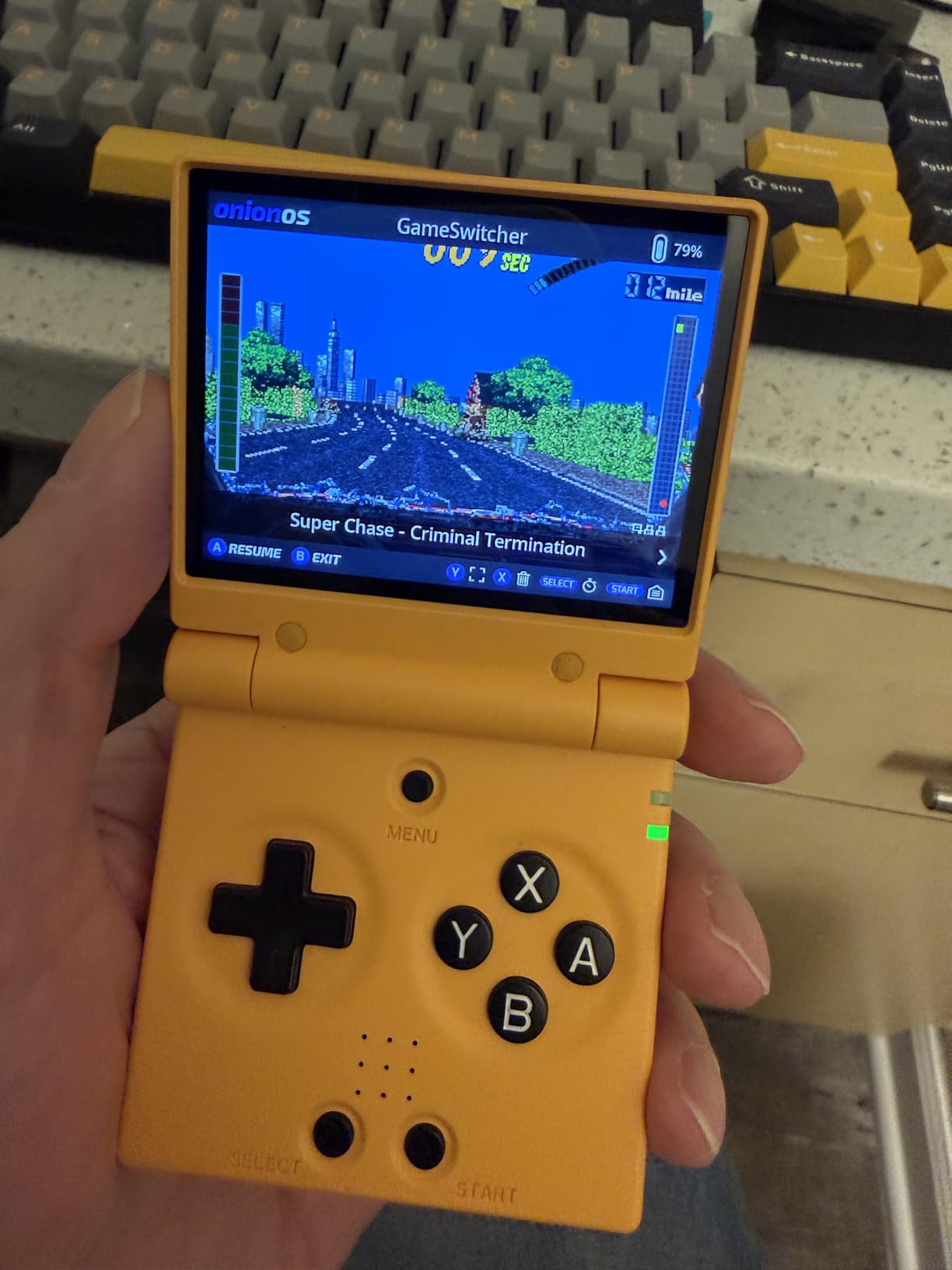 Miyoo Mini Flip Handheld Game Console 2.8-inch 750*560 IPS Screen 2500mAh Miyoo-mini Flip Clamshell Retro Games Consoles OnionOS-64GB Black customer photo 2