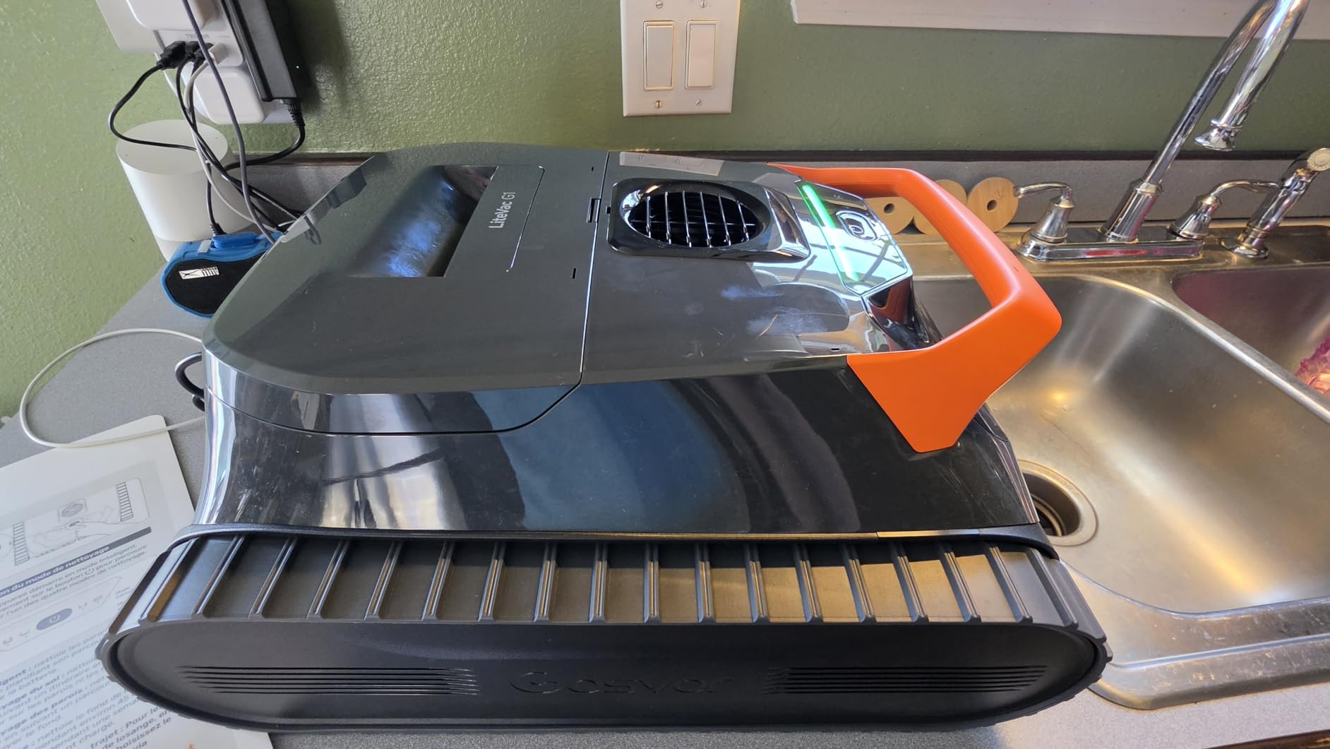 (2026 New) Gosvor Pool Vacuum LiteVac G1, Wall & Waterline & Platform Cleaning, 15.2 lbs Ultra-Lightweight, Up to 200-Min Runtime, Double Filtration, Smart Navigation & App, For Pools up to 2153 sq.ft customer photo 2