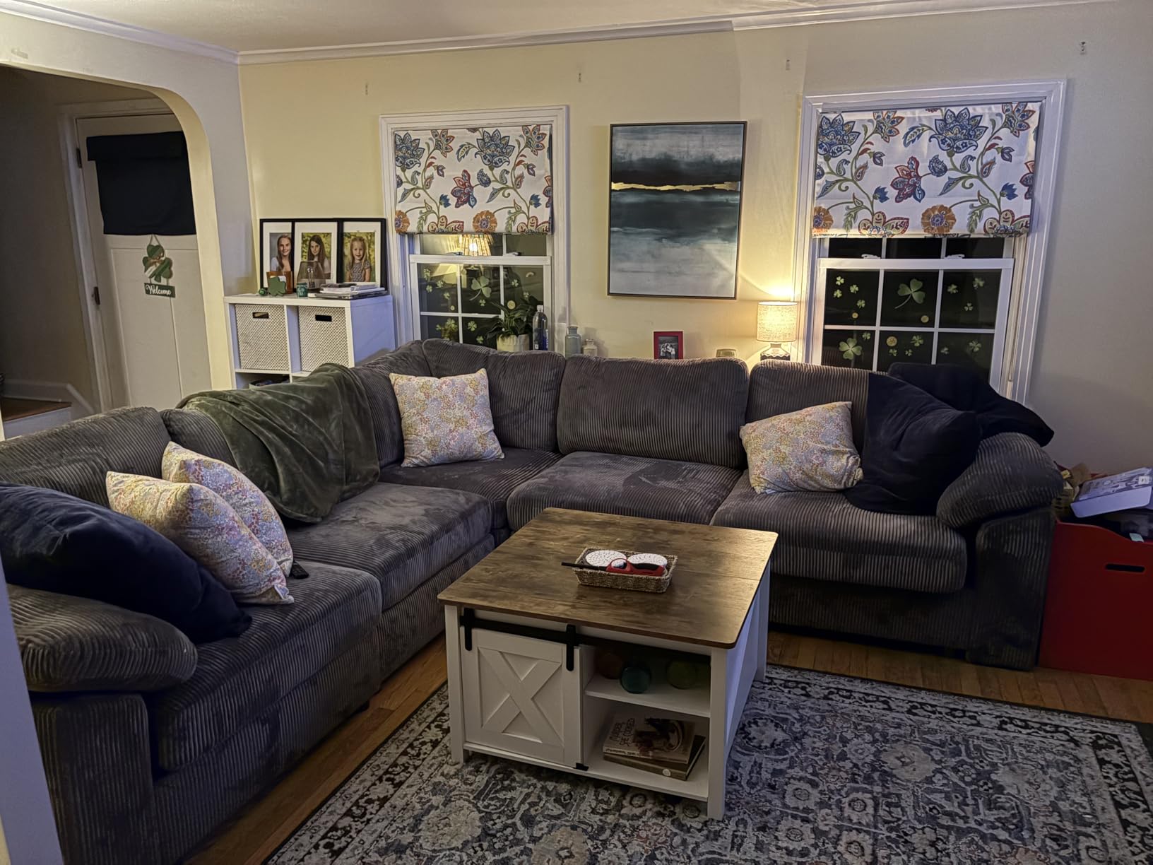 EASE MOOSE Oversized L Shape Sectional Modular Sofa, Wide Deep seat Sectional Sofa, FSC Certified Comfortable Chenille Grey Cloud Modular Sofa customer photo 1