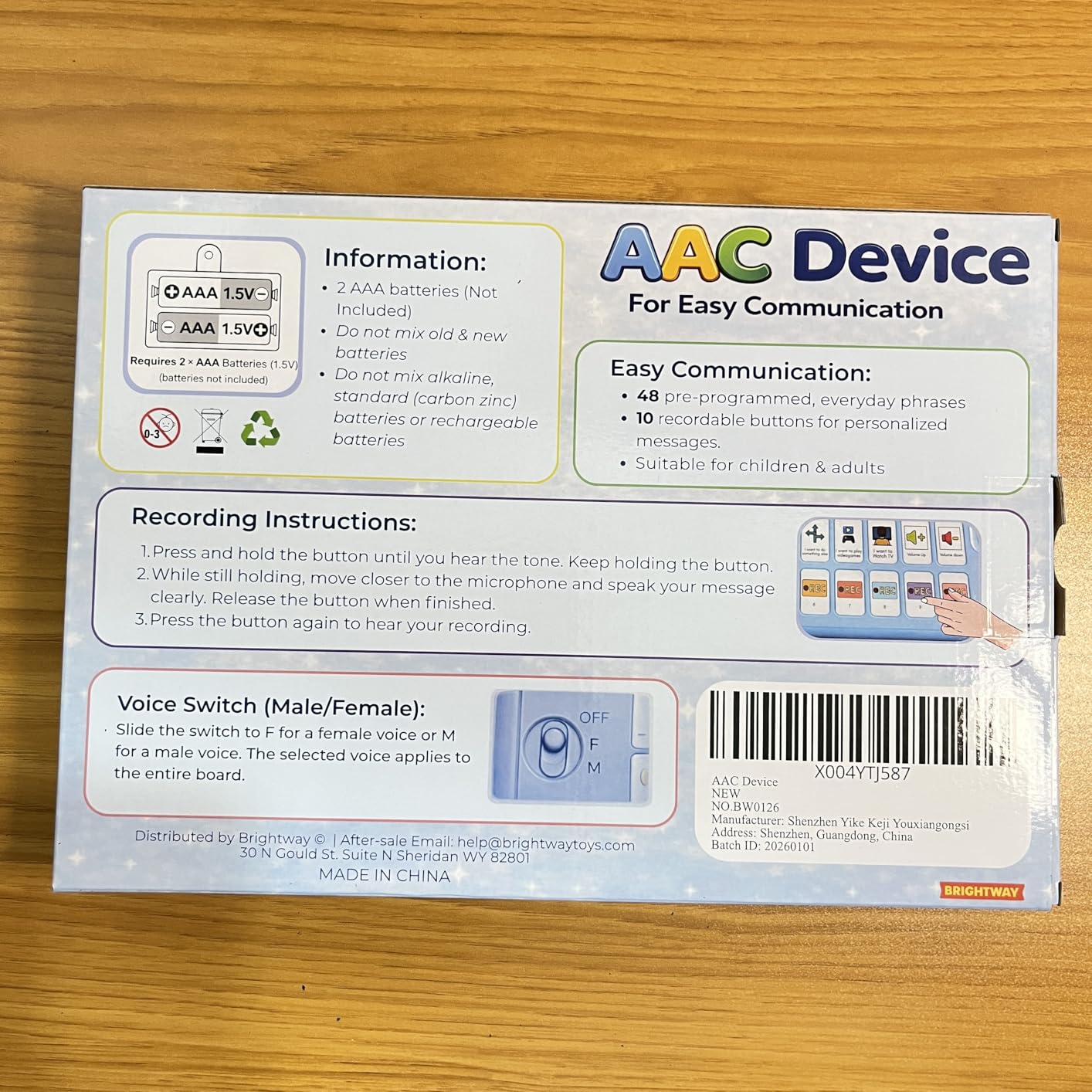 Brightway AAC Device for Autism, Non Verbal Communication Board for Kids & Adults | Tools for Delayed Speech Therapy & Stroke Recovery - 60 Total Buttons, 10 Recording Buttons, & Adjustable Volume customer photo 1
