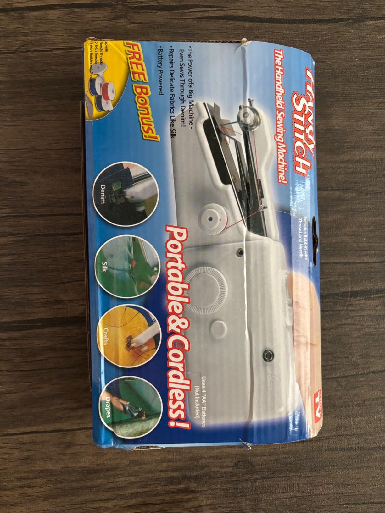 Handheld Mini Sewing Machine, Portable Sewing Machine with Sewing Kits for Quick Stitching and Home DIY, Travel customer photo 1