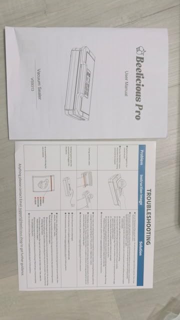 95kPa Vacuum Sealer Machine with AquaLock Technology, for Moist Seals, 2X Seal & 130W, Fully Automatic Food Sealer, Built-In Cutter, Bag Storage & Hose, Precision Sealing, 2 Bag Rolls,Stainless Steel customer photo 1