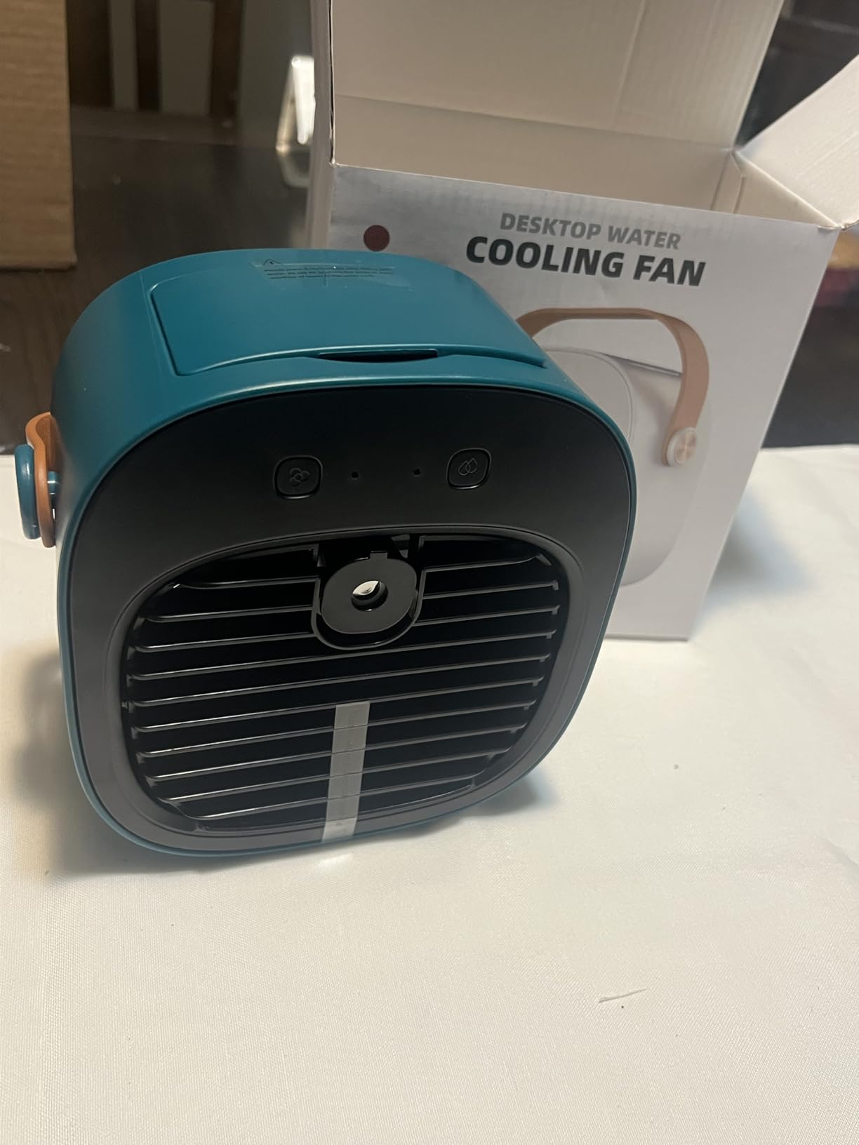 Portable Air Conditioner - 5200mAh Rechargeable Mini Air Conditioner with 3 Speed Settings, 5-10 Hours Runtime, Quiet Desk Cooling Fan, Personal Air Cooler for Home, Bedroom, Travel, Office, Outdoor customer photo 1