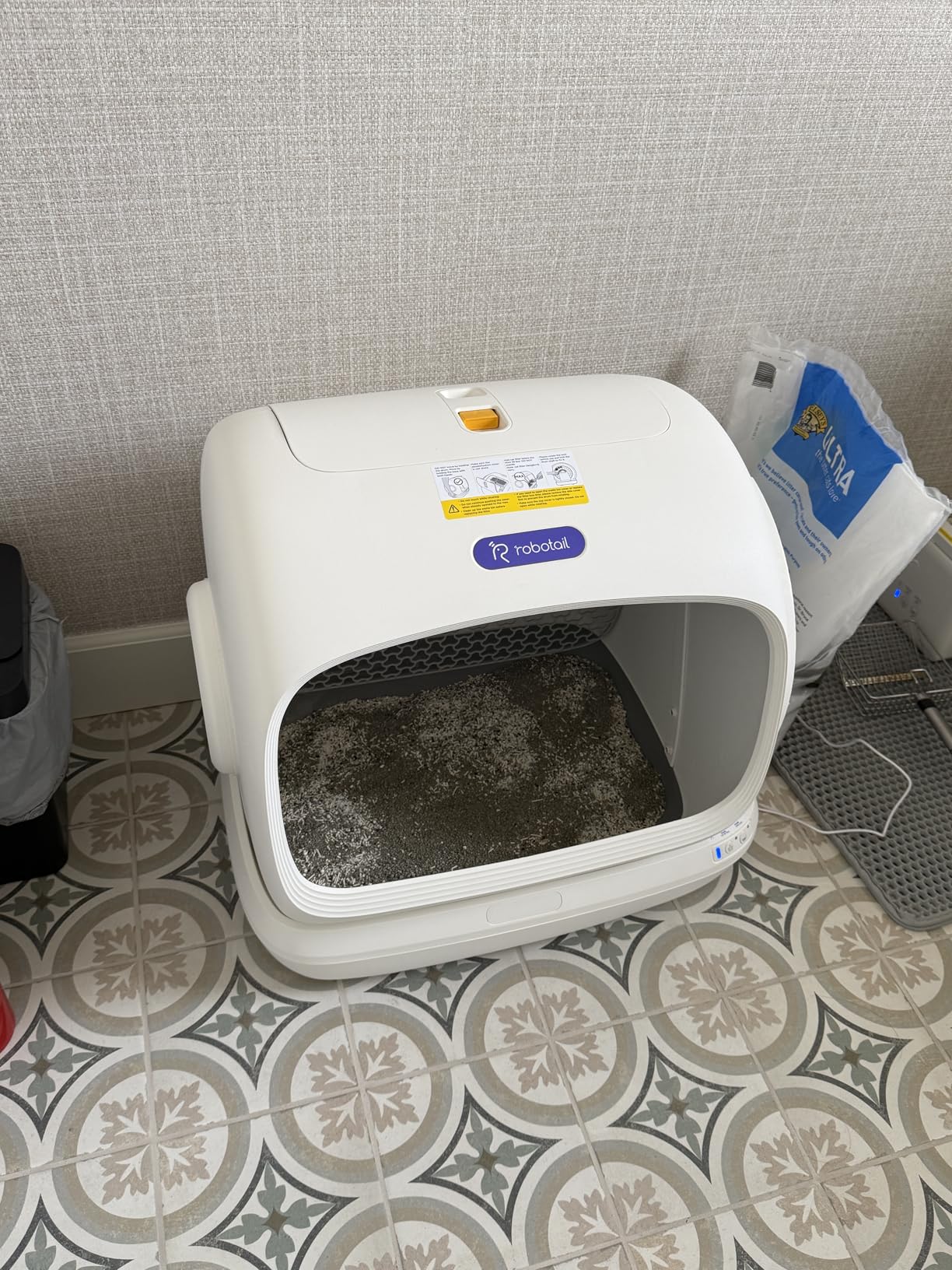 Robotail Self Cleaning Cat Litter Box, 106L XXXL Extra-Large Space Automatic Cat Litter Box for Large Cats, Open Top Automatic Cat Box Self Cleaning with APP, Safety Sensor, Anti-Pinch Patent customer photo 1