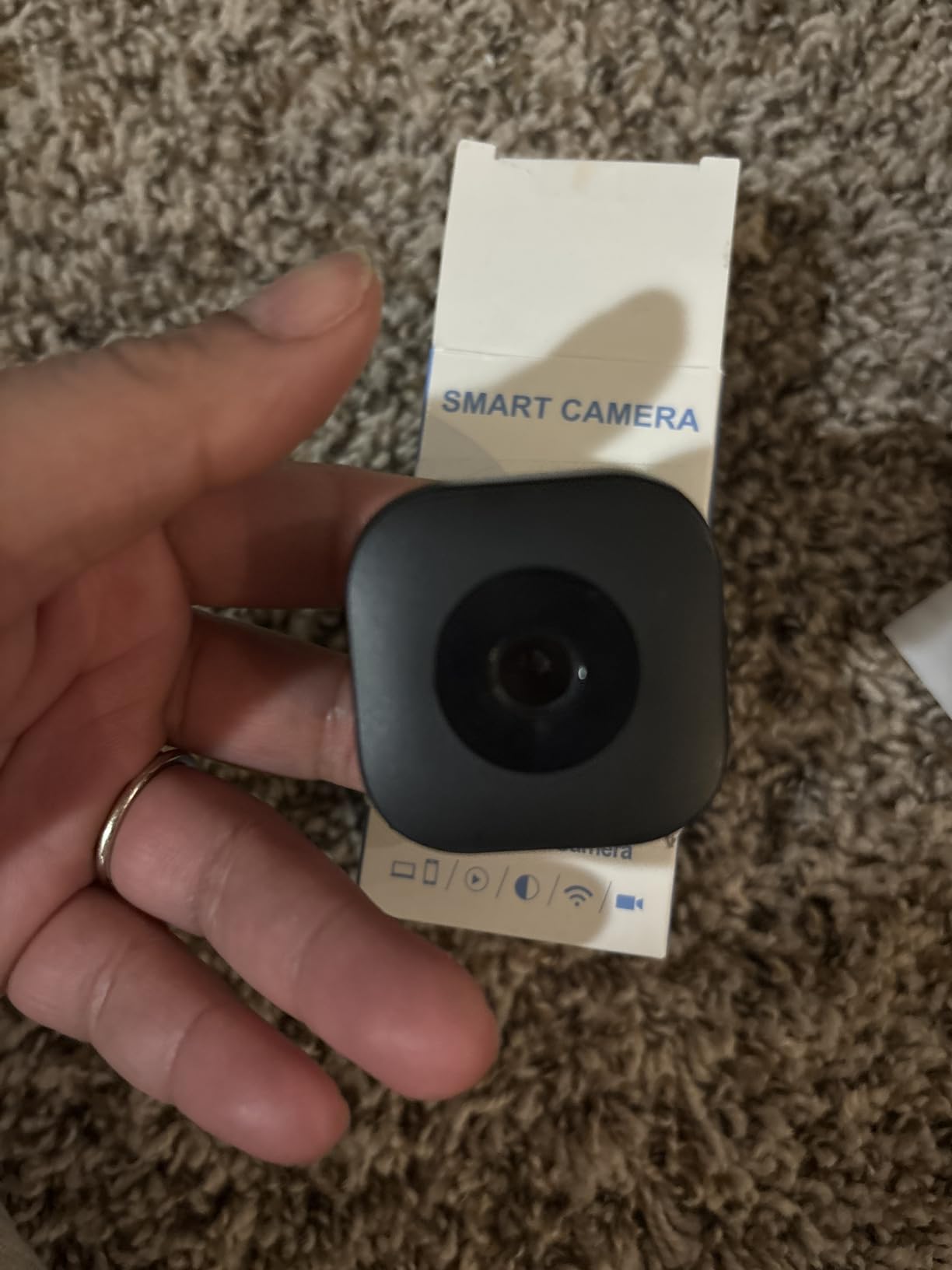 Hidden Camera,4K Spy Camera,HD Security WiFi Mini Camera SD Card Storage & App Control,Surveillance with Magnetic Mount,AI Motion Detection,Auto Night Vision,Compact Indoor Cameras for Indoor customer photo 2