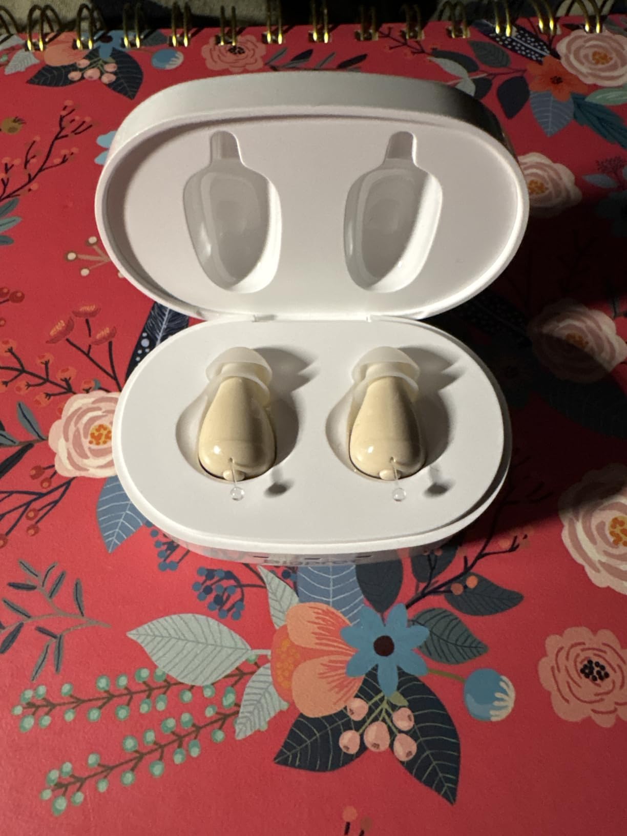 OTC Hearing Aids for Seniors, Nearly Invisible Rechargeable Hearing Aids, 100+ Hours of Charging Case Usage, Super-Mini Invisible Design, Comfort Fit in Ear Canal, AI Noise Cancellation and Clear Sound, Suitable for Various Daily Scenarios customer photo 2