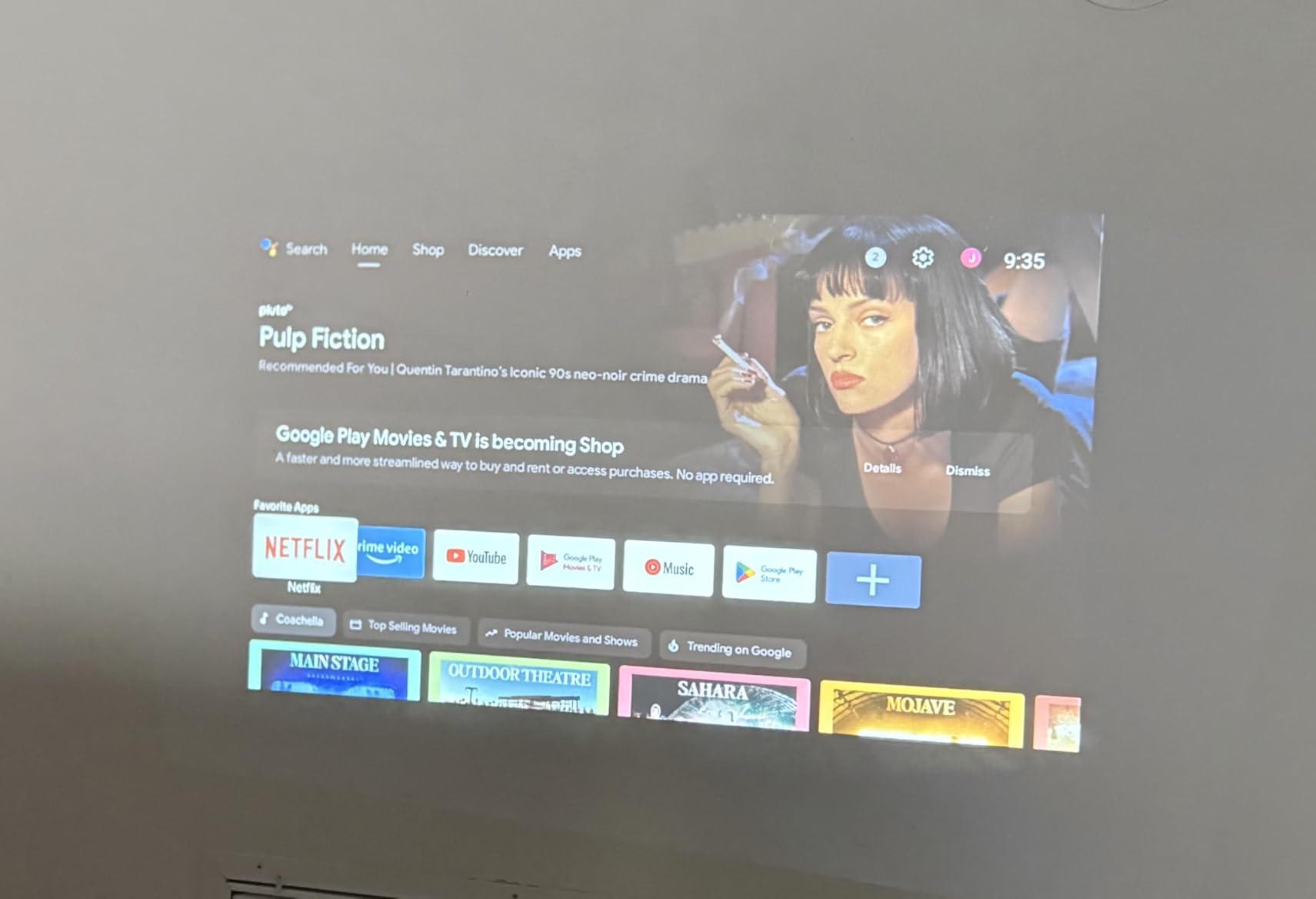 4K Projector Built-in Google TV, 2500ANSI/Auto Lens Cap/AI Voice Control Projector with WiFi and Bluetooth, Smart Movie Projector with Auto Focus & Keystone, Mini Proyector for Apps/Celling/Outdoors customer photo 2