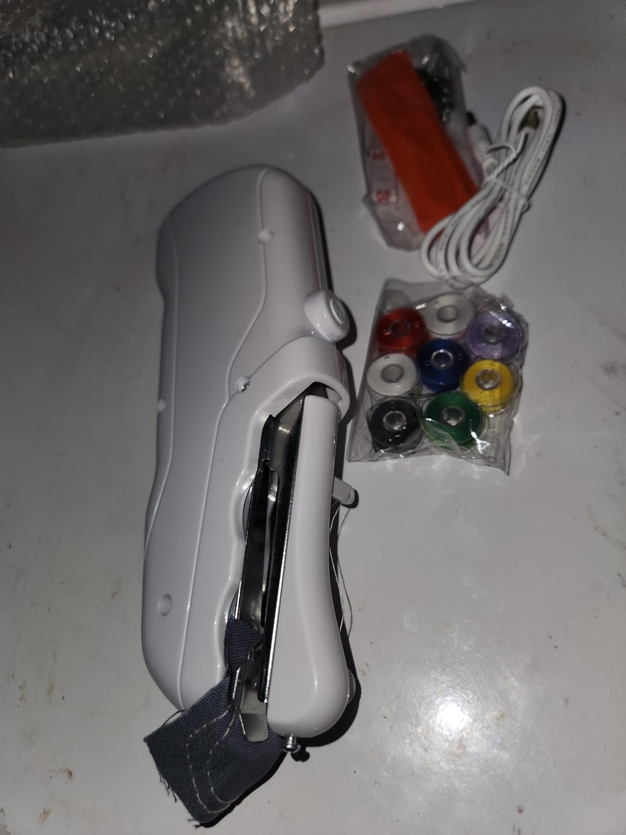 Portable Handheld Sewing Machine for Adults - Mini Hand Held Sewing Stitching Machine for Beginners - Small Electric Cordless customer photo 2