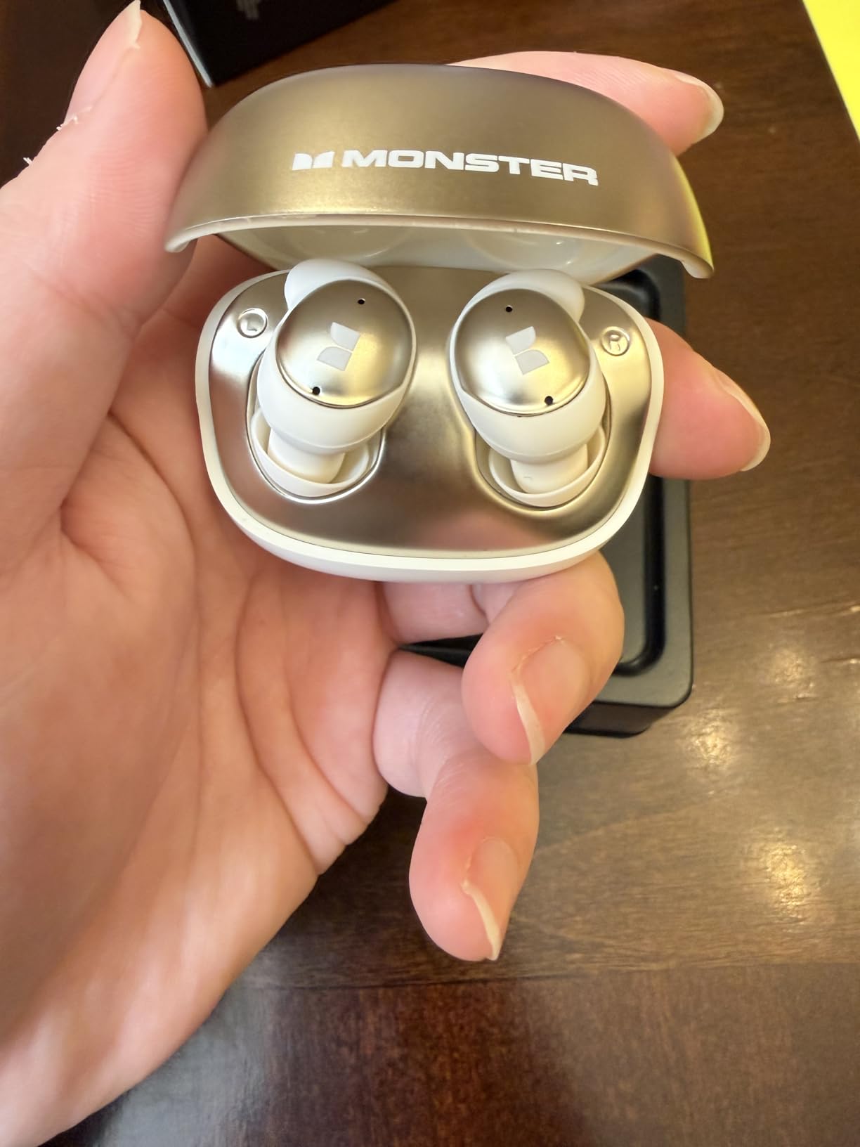 Monster Sleep Ear200, Wireless in-Ear Headphones, Bluetooth 6.0 Sleep Headphones, with ANC Active Noise Cancellation Designed for Side Sleepers, 30 Hours of bass Stereo Sound. customer photo 2
