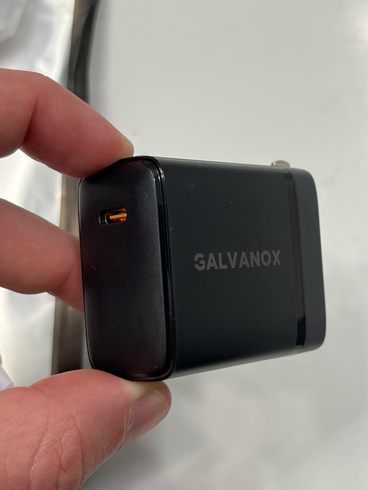 Galvanox Qi2.2 Certified Wireless Charger for Samsung - 25W Magnetic Fast Charging 2.0 for Galaxy S26 Ultra, S25, S24 with Power Adapter, 6ft Braided USB-C Cable, Compatible with MagSafe (Black) customer photo 1