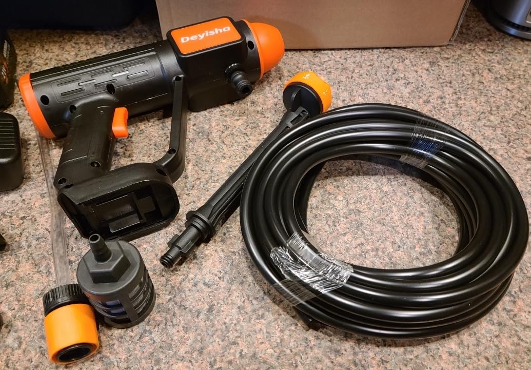 1750 PSI Upgraded Cordless Pressure Washer with Brushless Motor, 2 * 4.0Ah Battery, 6-in-1 Nozzle, Touch Screen, Storage Bag, Handheld Portable Pressure Washer, Electric Pressure Washer customer photo 1