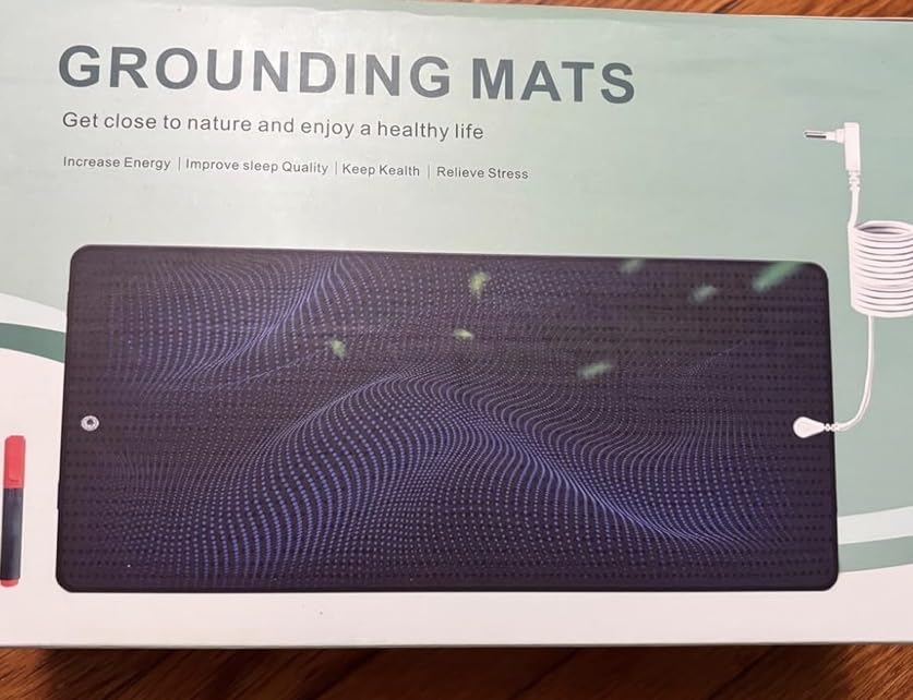 Grounding Mat for Bed with Leather, Improve Sleep, Relieve Stress & Pain, Anti-Slip & Eco-Friendly PU Leather, Includes Grounding Cord & Sleep Mask for Enhanced Rest Magnetic Therapy customer photo 1