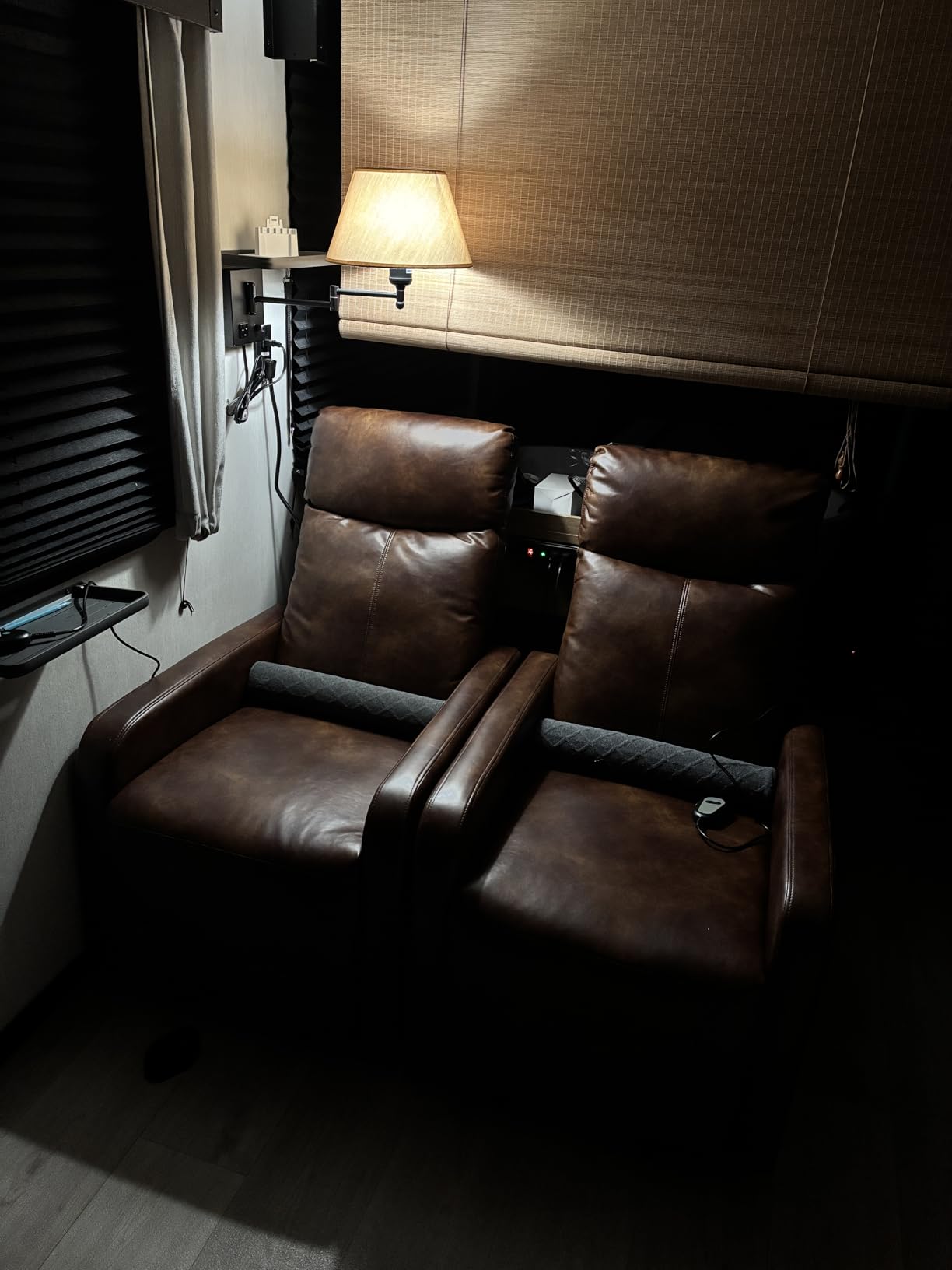 Zero Wall Power Recliner Chairs, Small Recliner for Small Spaces and Petite People Man Woman (Brown Chenille) customer photo 1