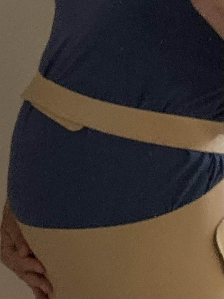 Frida Mom Dual Support Pregnancy Belly Band L/XL, Maternity Belly Band with Ultimate Support Back, Hip & Pelvic, Adjustable, Lightweight, Breathable & Comfy, Supports Bump as Baby Grows, Cocoa customer photo 2