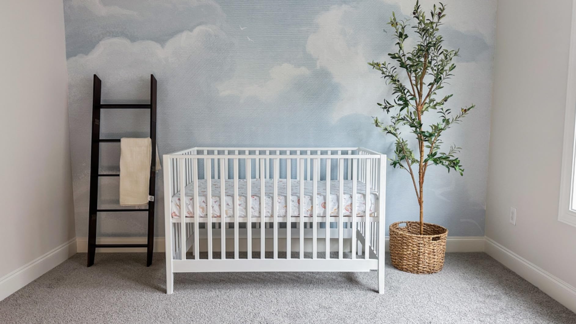 dadada Baby LaLa 3-in-1 Convertible Crib - Wood Crib Converts into Toddler Bed & Daybed - Greenguard Gold Certified, Made in Italy - 3 Adjustable Mattress Heights - Solid Beechwood Almond Milk customer photo 2