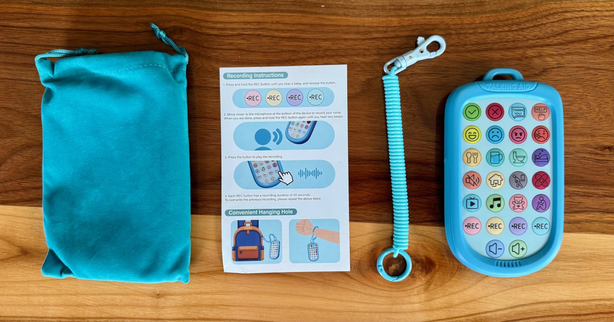 Subao AAC Device for Autism, Portable Non Verbal Communication Tools for Speech Therapy & Stroke Rehab, Autism Talking Aids with Programmable for Home & School, Autism Sensory Toys for Kids & Adults customer photo 1