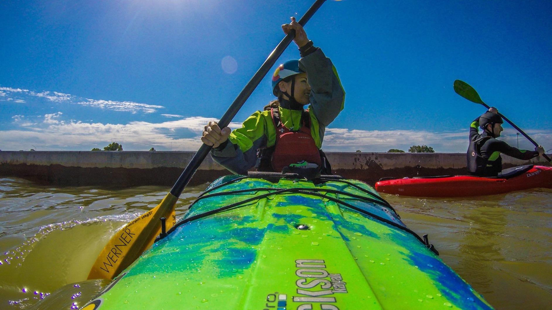 Werner Sherpa 1 Piece Straight Shaft Kayak Paddle - Lightweight Fiberglass Paddle for Whitewater customer photo 1
