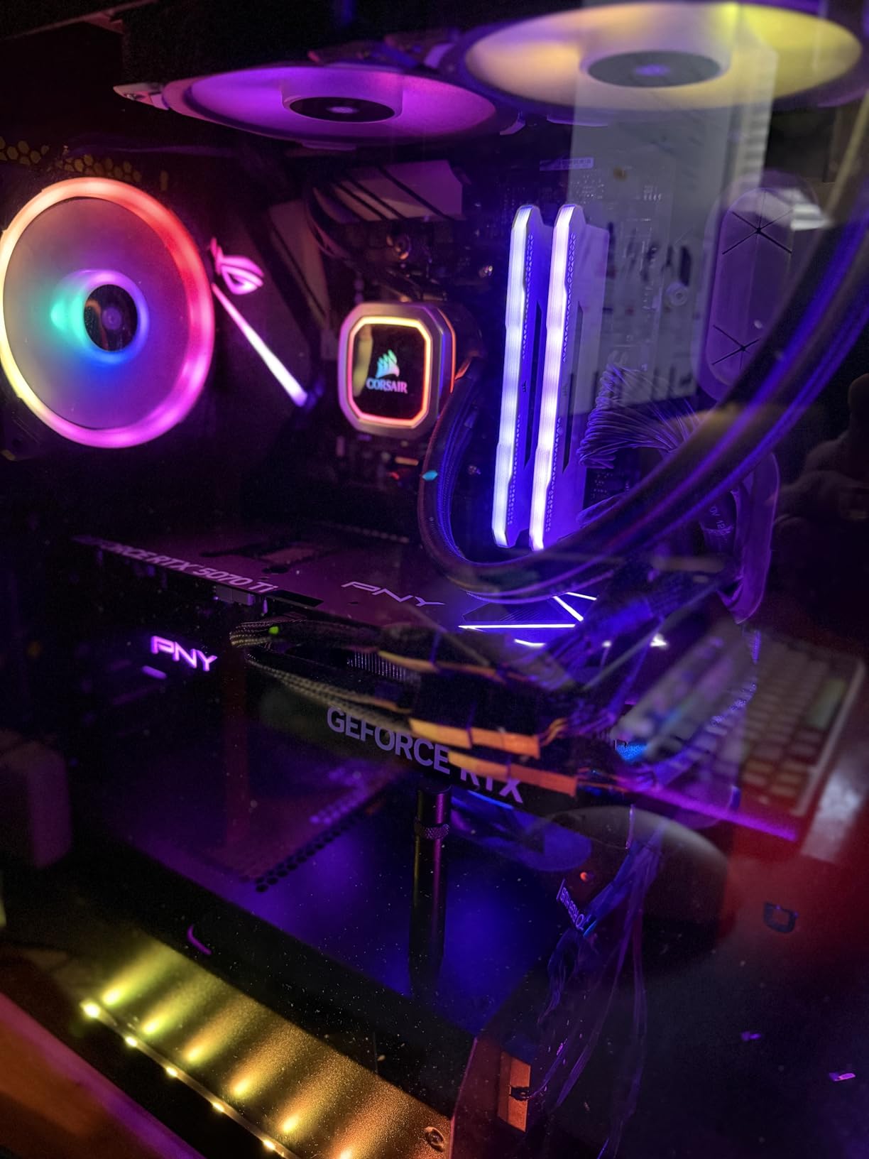 PNY NVIDIA GeForce RTX 5070 Ti Epic-X ARGB Triple Fan Graphics Card customer photo 1