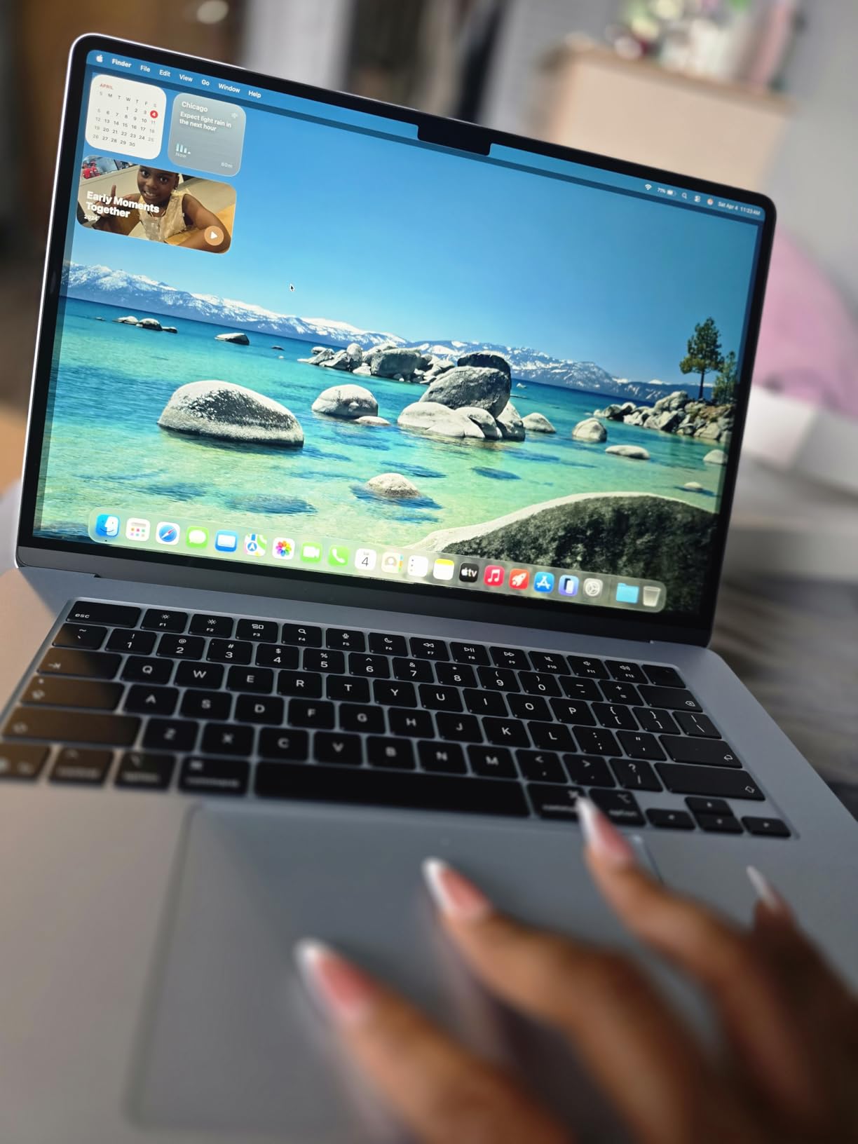 Apple 2026 MacBook Air 15-inch Laptop with M5 chip: Built for AI, 15.3-inch Liquid Retina Display, 16GB Unified Memory, 512GB SSD, 12MP Center Stage Camera, Touch ID, Wi-Fi 7; Midnight customer photo 1