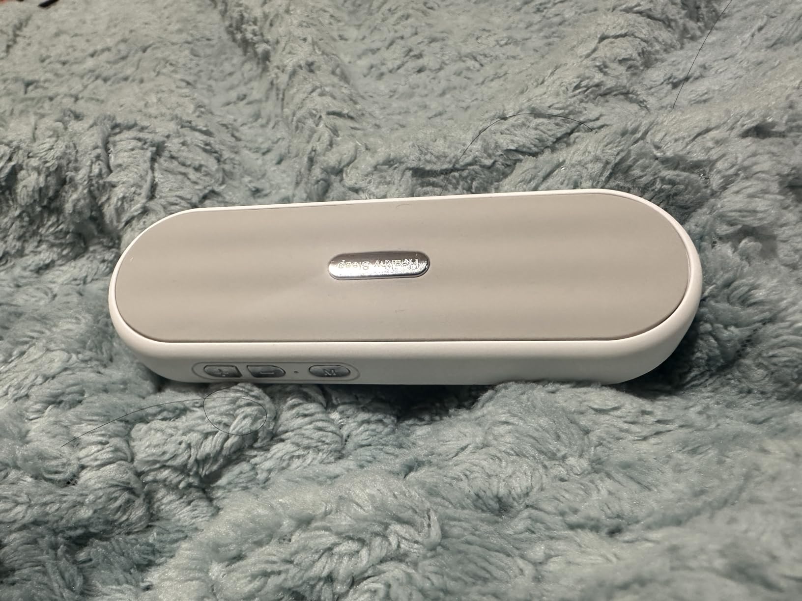 Under Pillow Bluetooth Speaker for Sleep: Private Bone Conduction Portable Speaker with White Noise - 20-Hour Battery Life for Soothing Sleep Sound customer photo 2