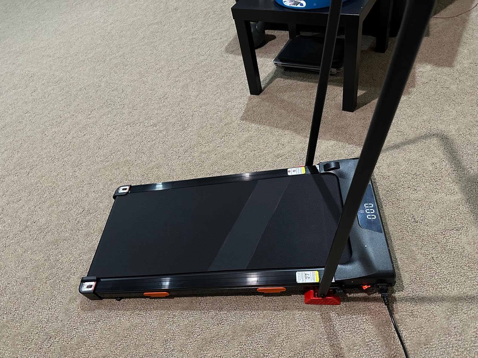 16% Treadmills for Home with Handle, 3 in 1 Portable Treadmill with Incline, Foldable Treadmill with Three Screen, 12 Preset Programs, 400Lbs customer photo 2