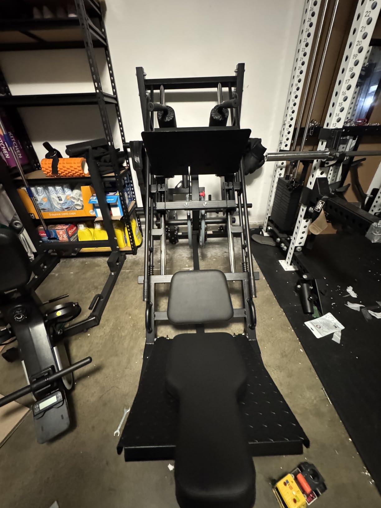 Dripex Leg Press Hack Squat Machine Combo for Home Gym, Adjustable Leg Press Machine for Full Lower Body Workout, Upgraded Leg Press with Transport Wheels and Weight Storage,Weight Plates Not Included customer photo 2